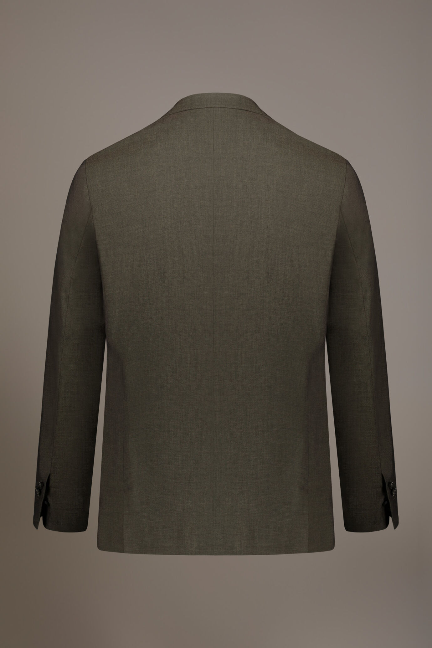 Regular fit single-breasted suit with micro pattern image number 5