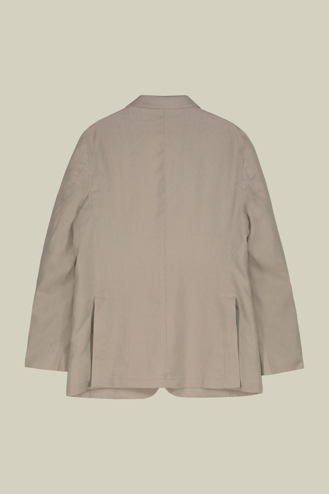 Einreihiges, ungefüttertes Herrensakko mit klassischem Revers und aufgesetzten Taschen 100 % Leinen image number 5