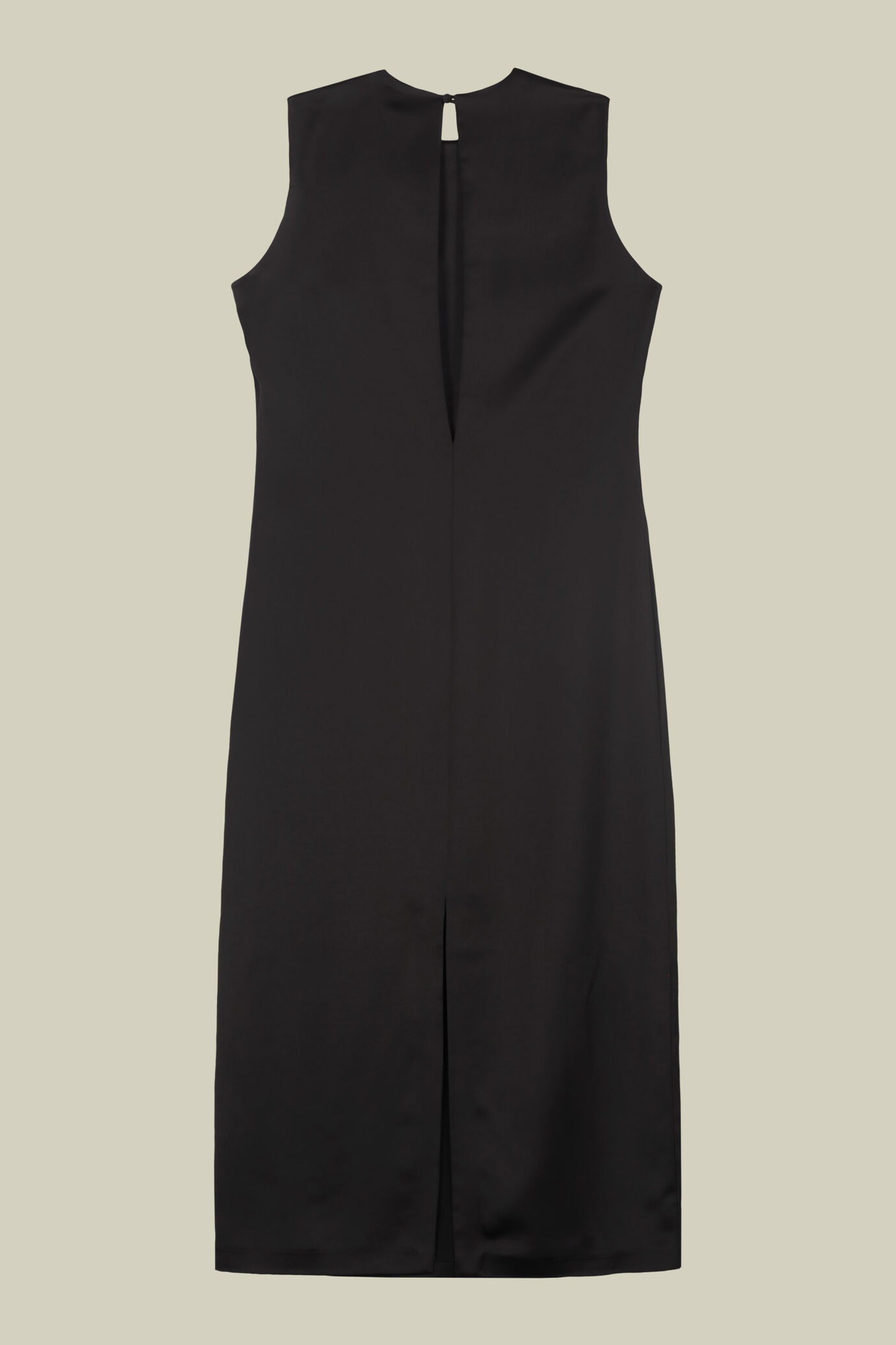 Langes Damenkleid mit Rundhalsausschnitt und Rückenöffnung image number 5
