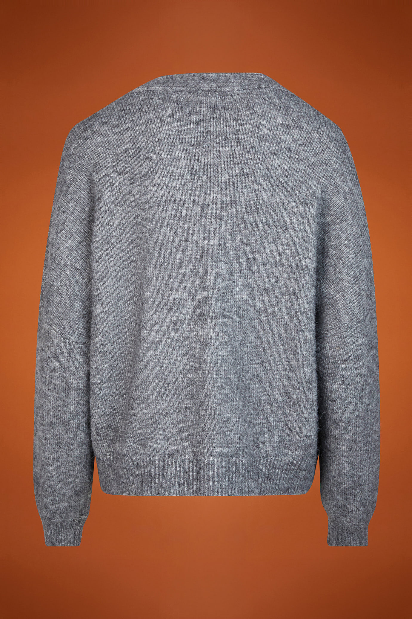 Cardigan donna in maglia con scollo a v regular fit image number 5