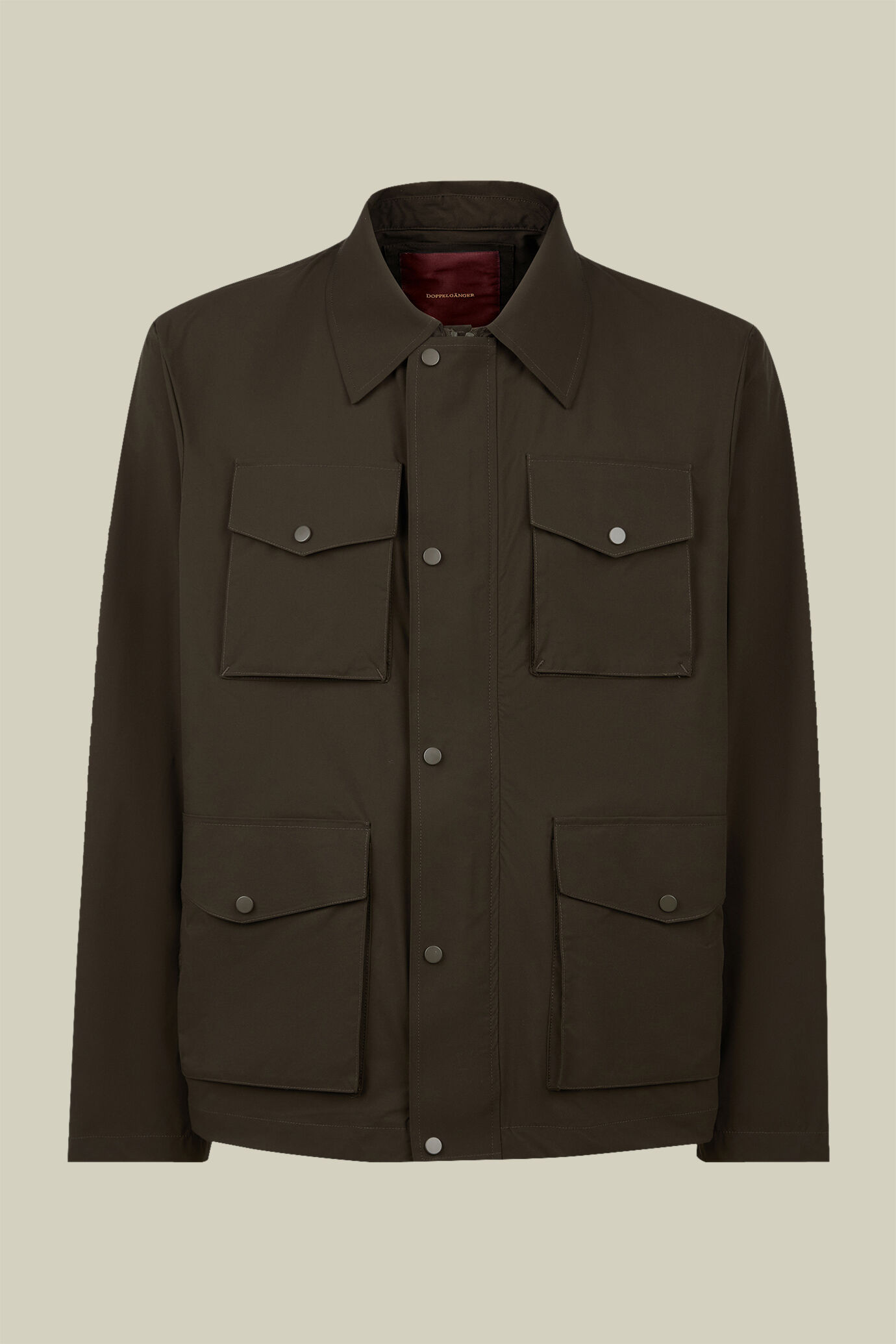 Giacca guscio uomo in tessuto tecnico stretch regular fit