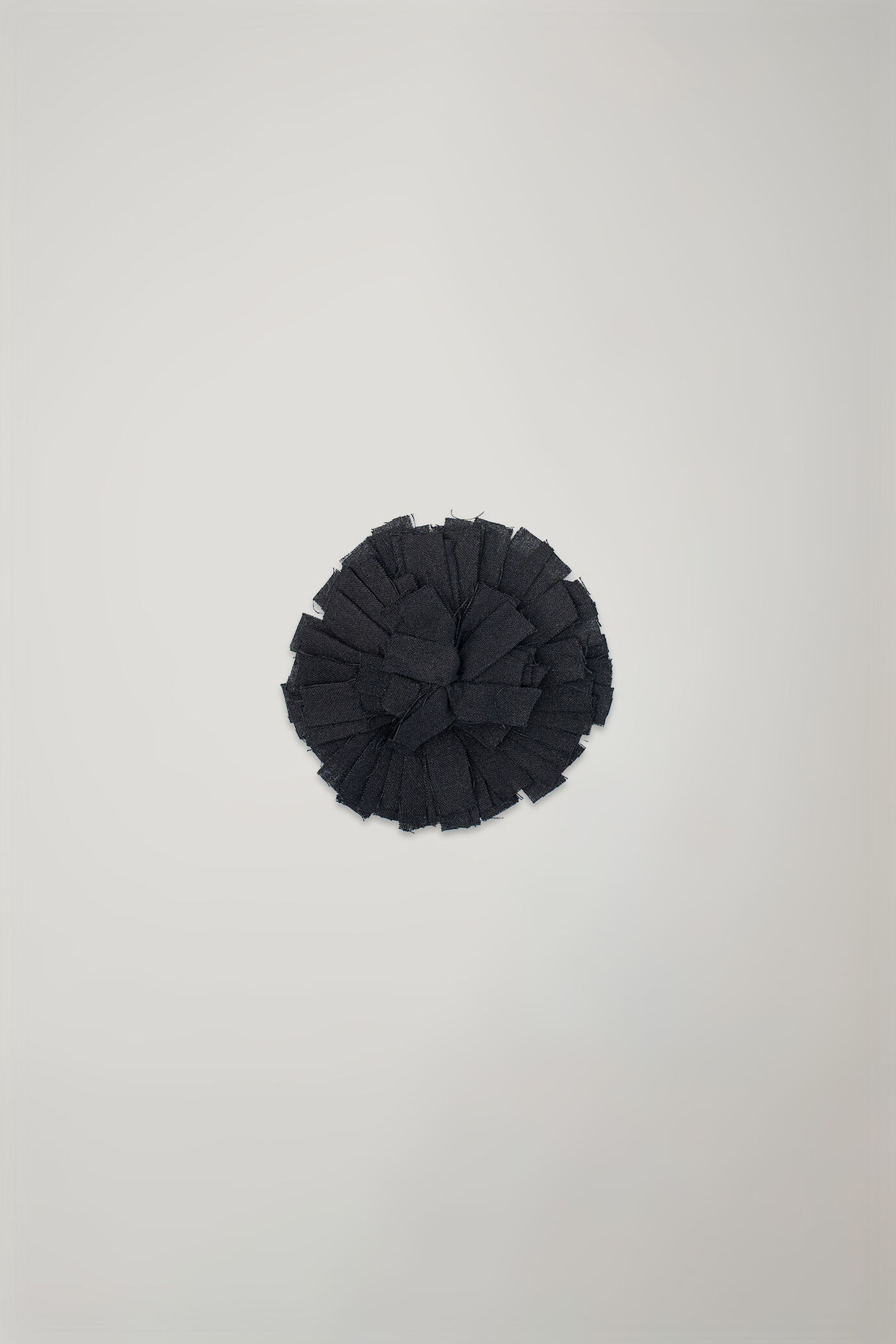 Broche fleur en tissu 100 % coton image number 0
