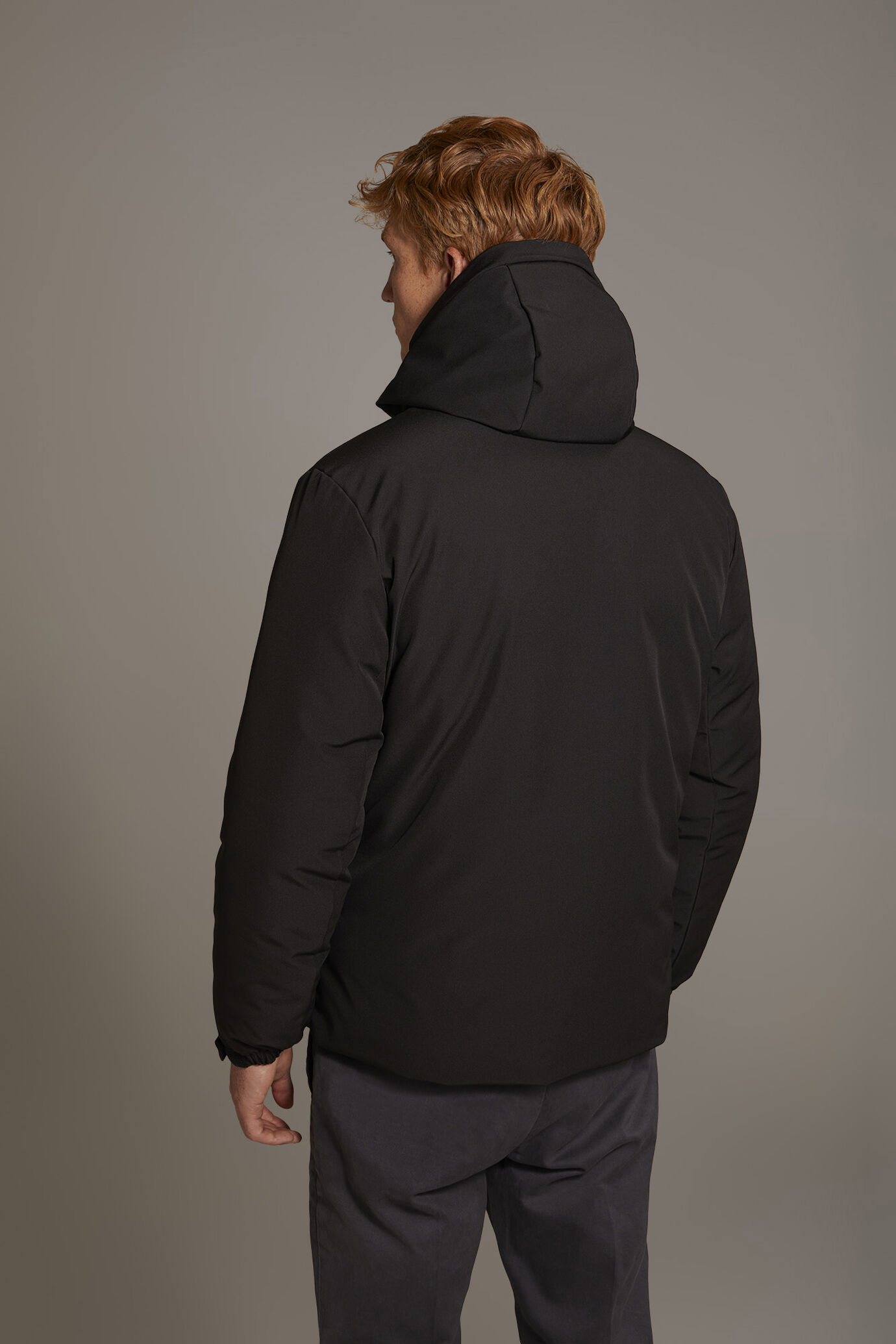 Tech jacket with hood poly tech stretch image number 4