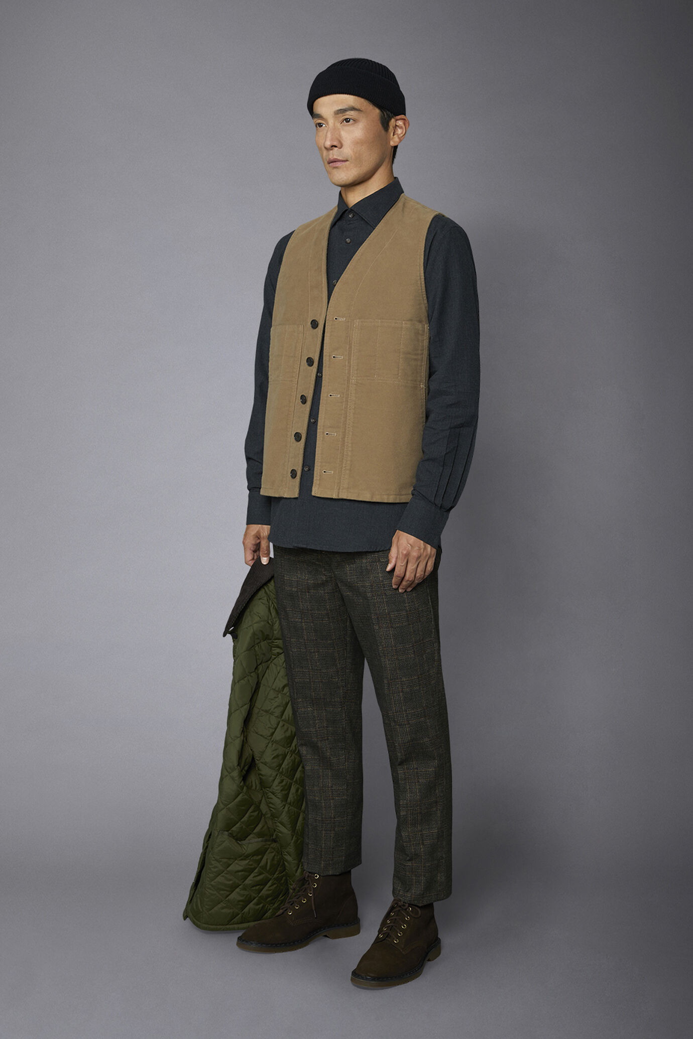 Prince of Wales regular fit men's chino pants image number 1