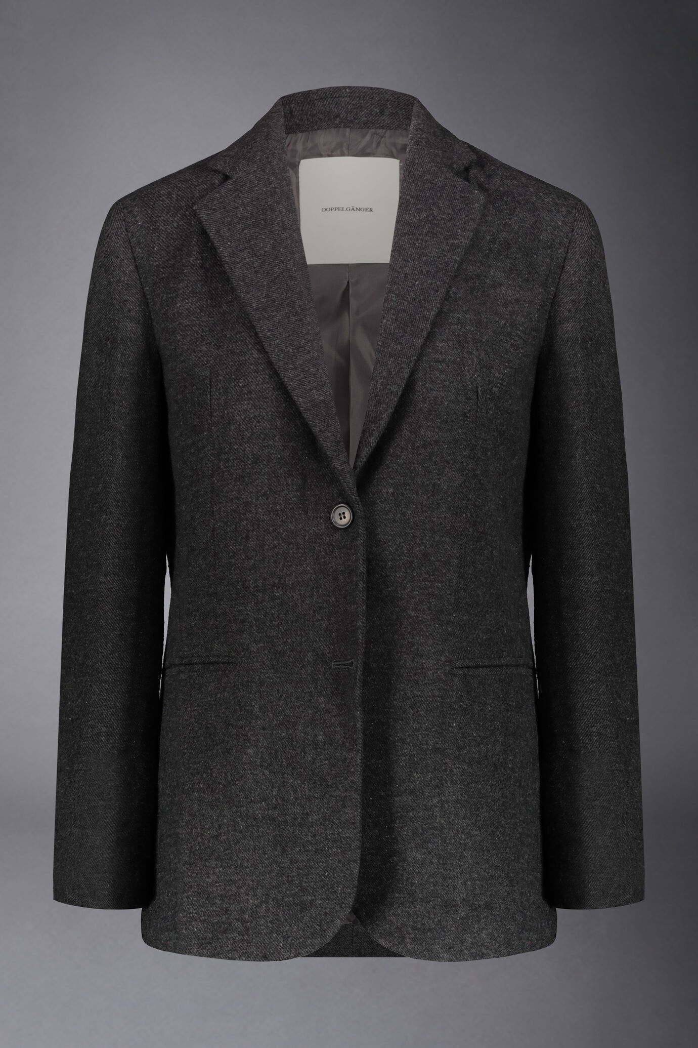 Einreihige Jacke aus Tweed-Wollmischung image number 4
