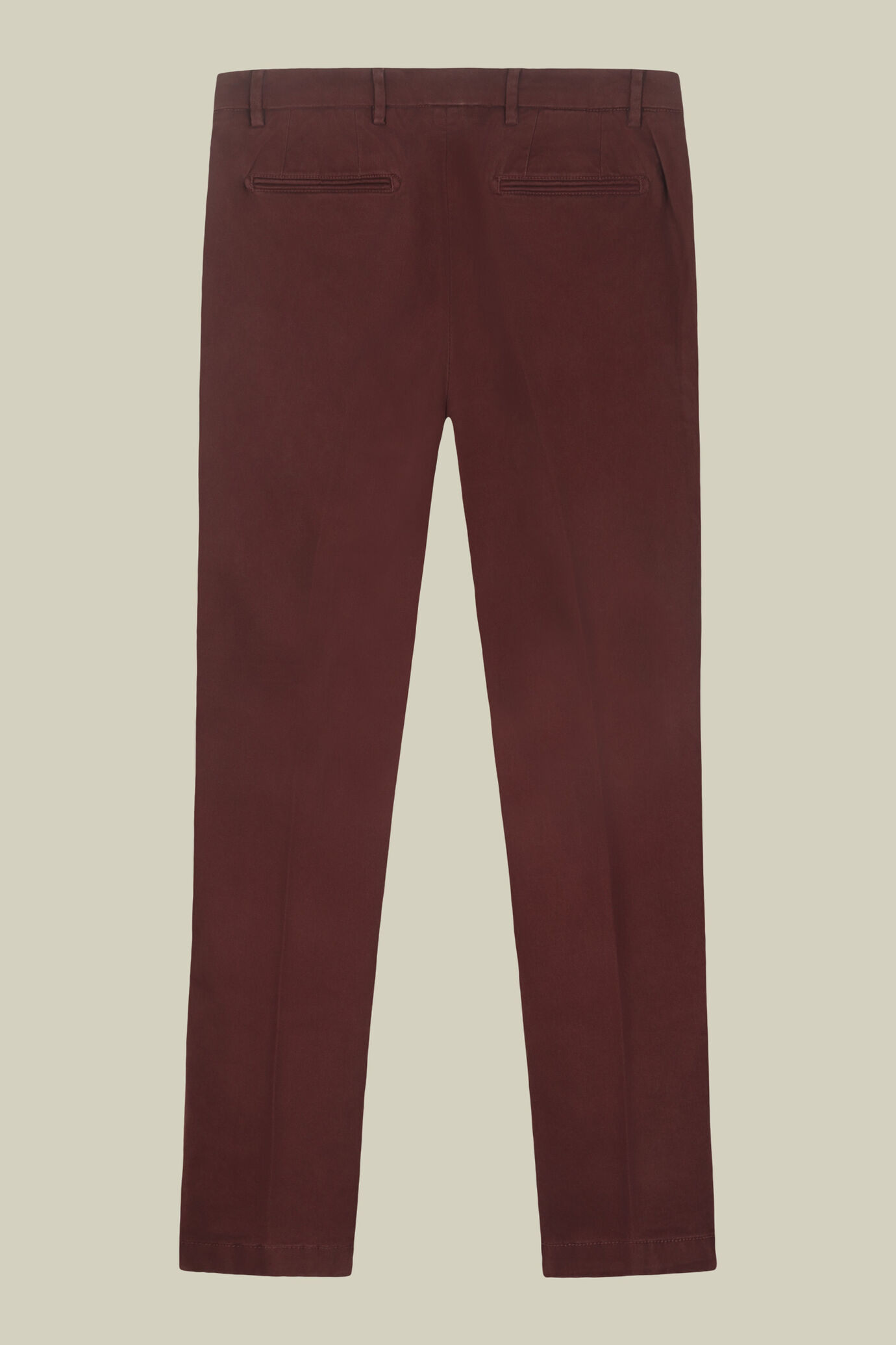 Pantalone uomo chino classico costruzione twill elasticizzato regular fit image number 5