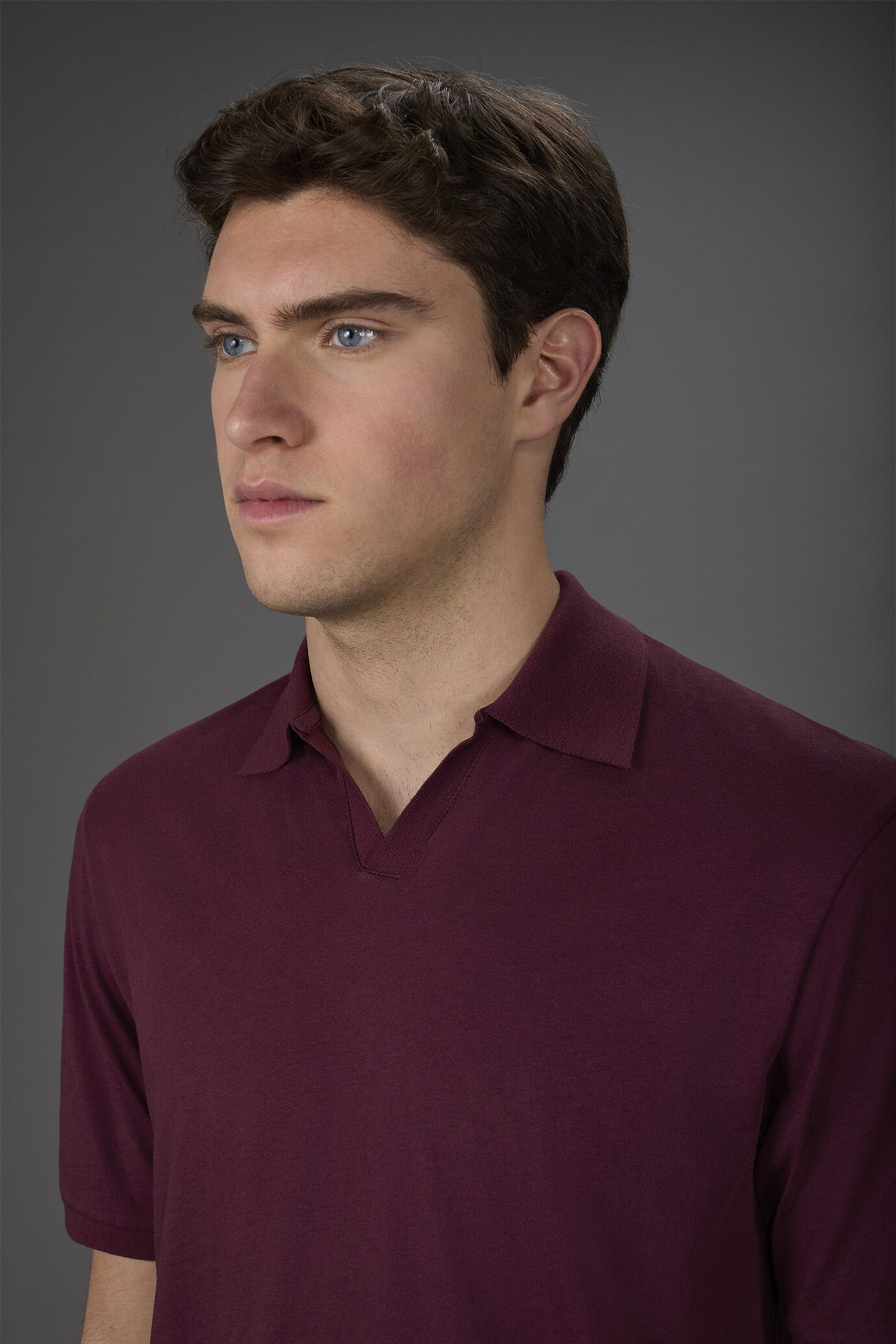 Kurzarm-Poloshirt für Herren aus 100% Bio-Baumwolle mit Derby-Kragen image number 2