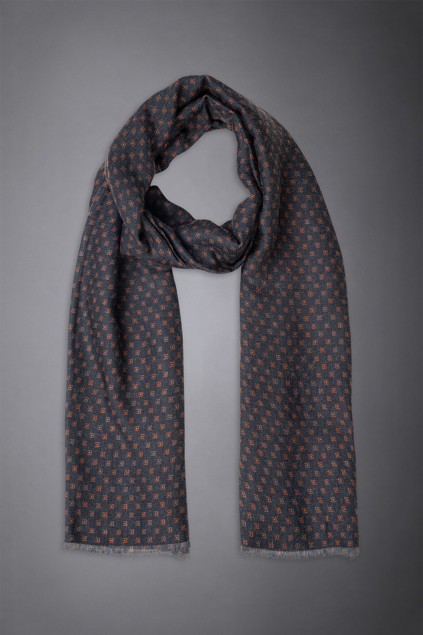 Pashmina uomo fantasia stampata