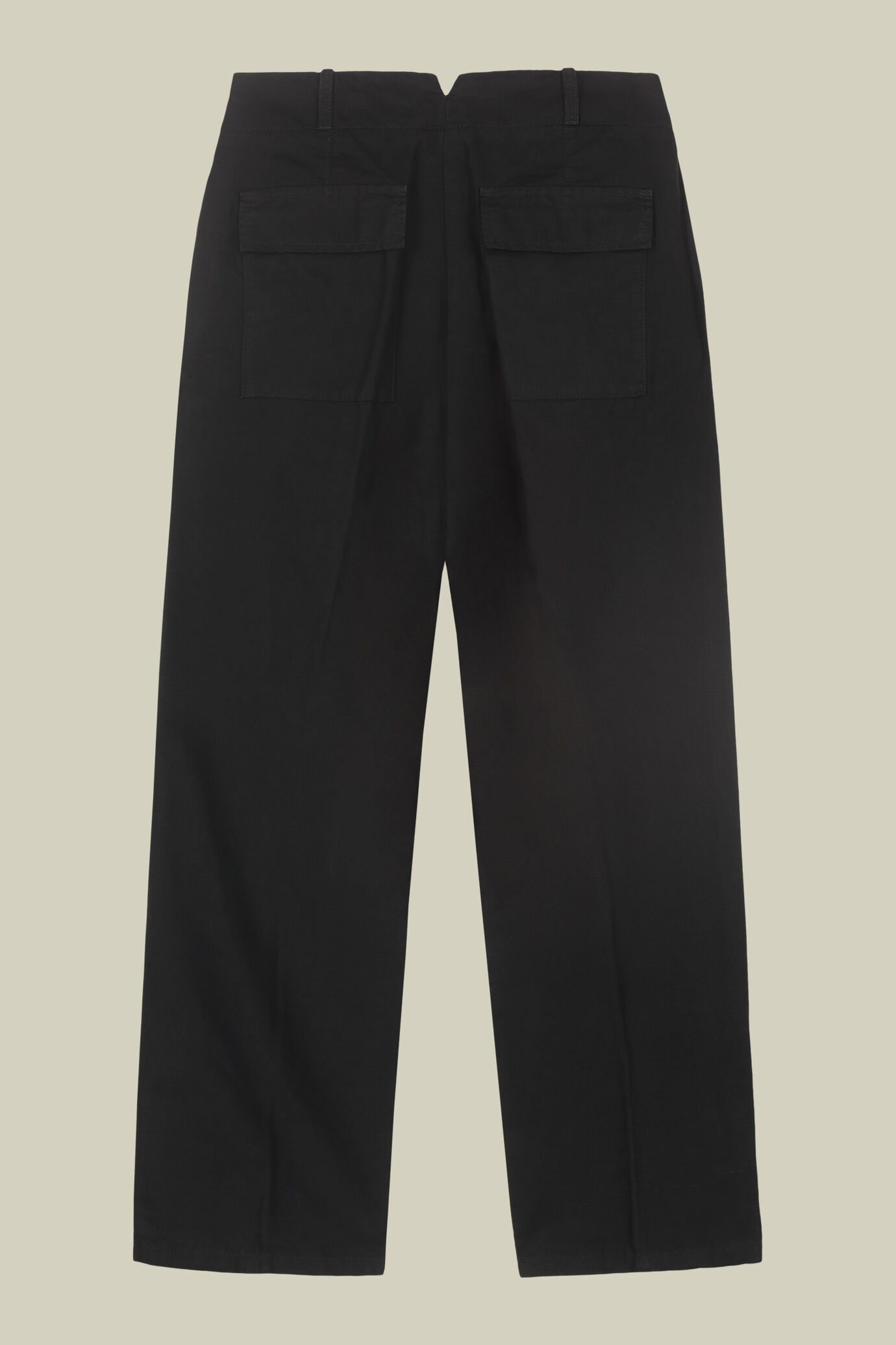 Damenhose mit Karotten-Passform aus Leinen-Baumwoll-Gemisch image number 1