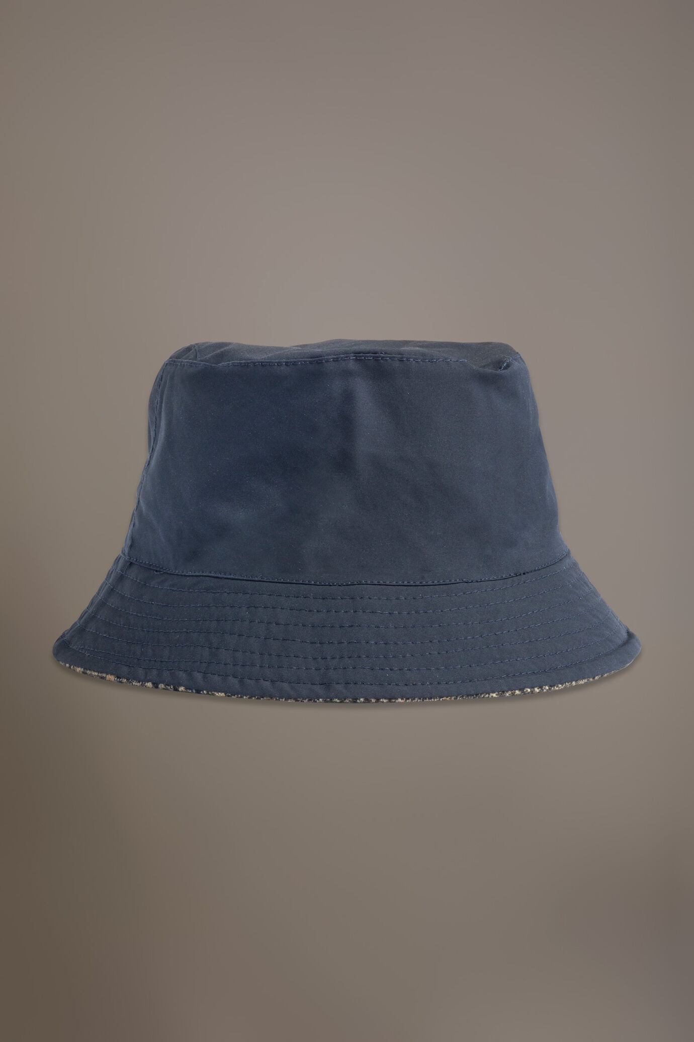 Double face check design wool blend fisherman hat image number 1