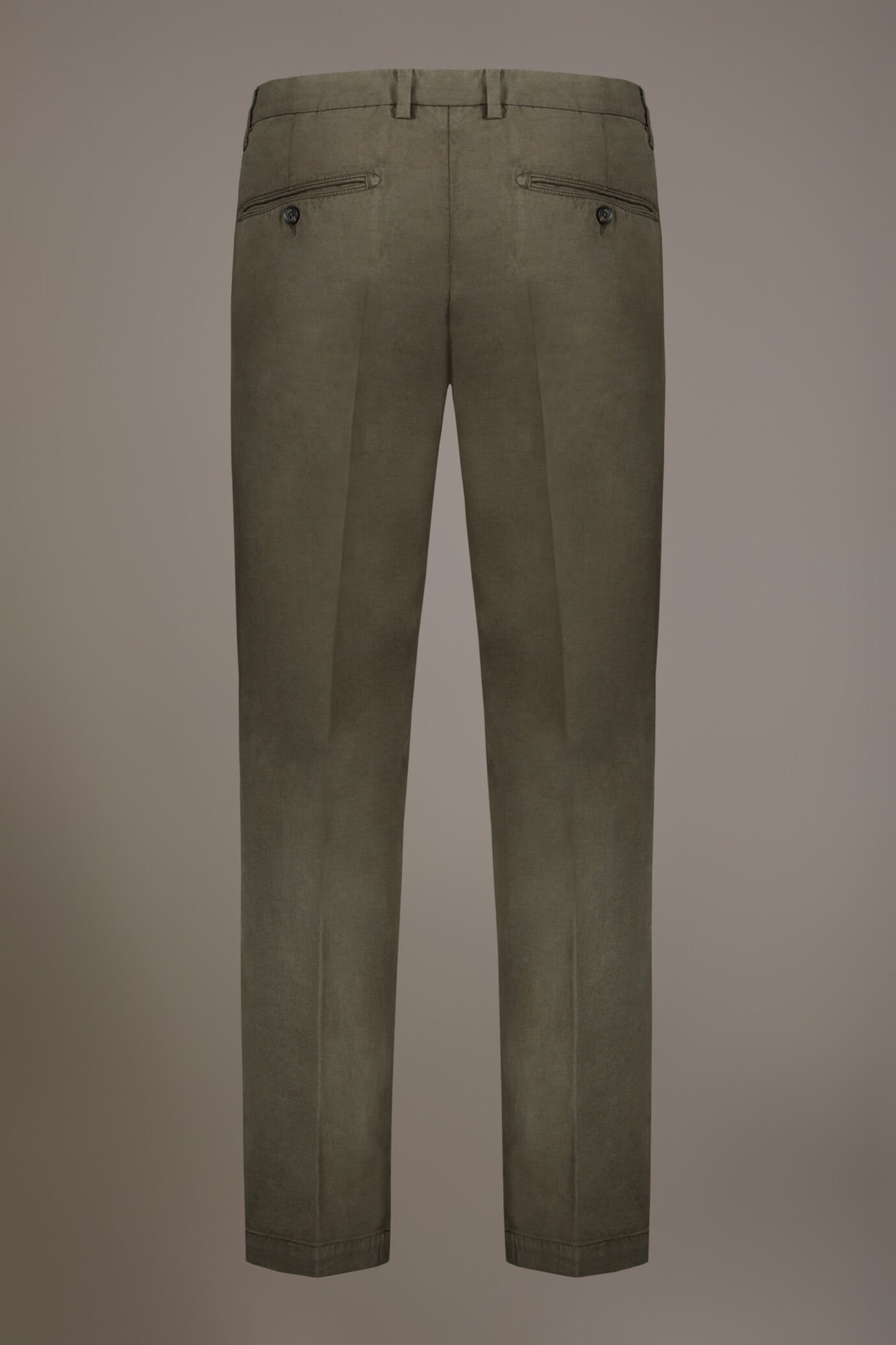 Chino-Hose aus Leinenmischung mit normaler Passform und Twill-Konstruktion image number 4