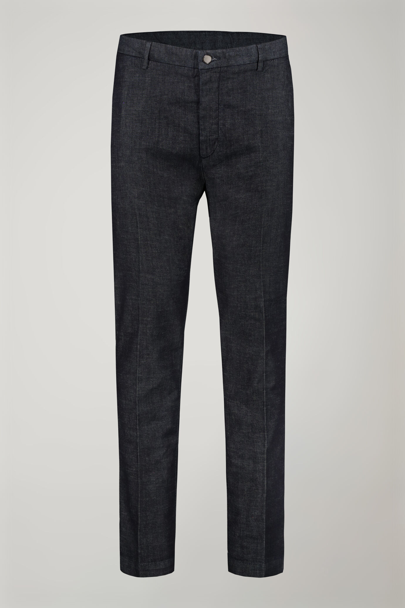 Pantalone classico uomo tessuto chambray regular fit image number 4