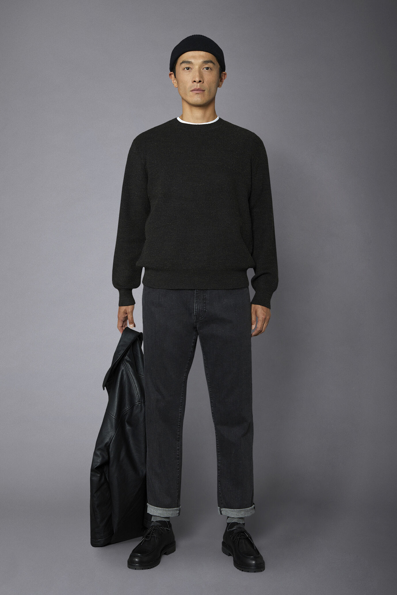 Men's 5-pocket jeans regular fit denim fabric image number 0