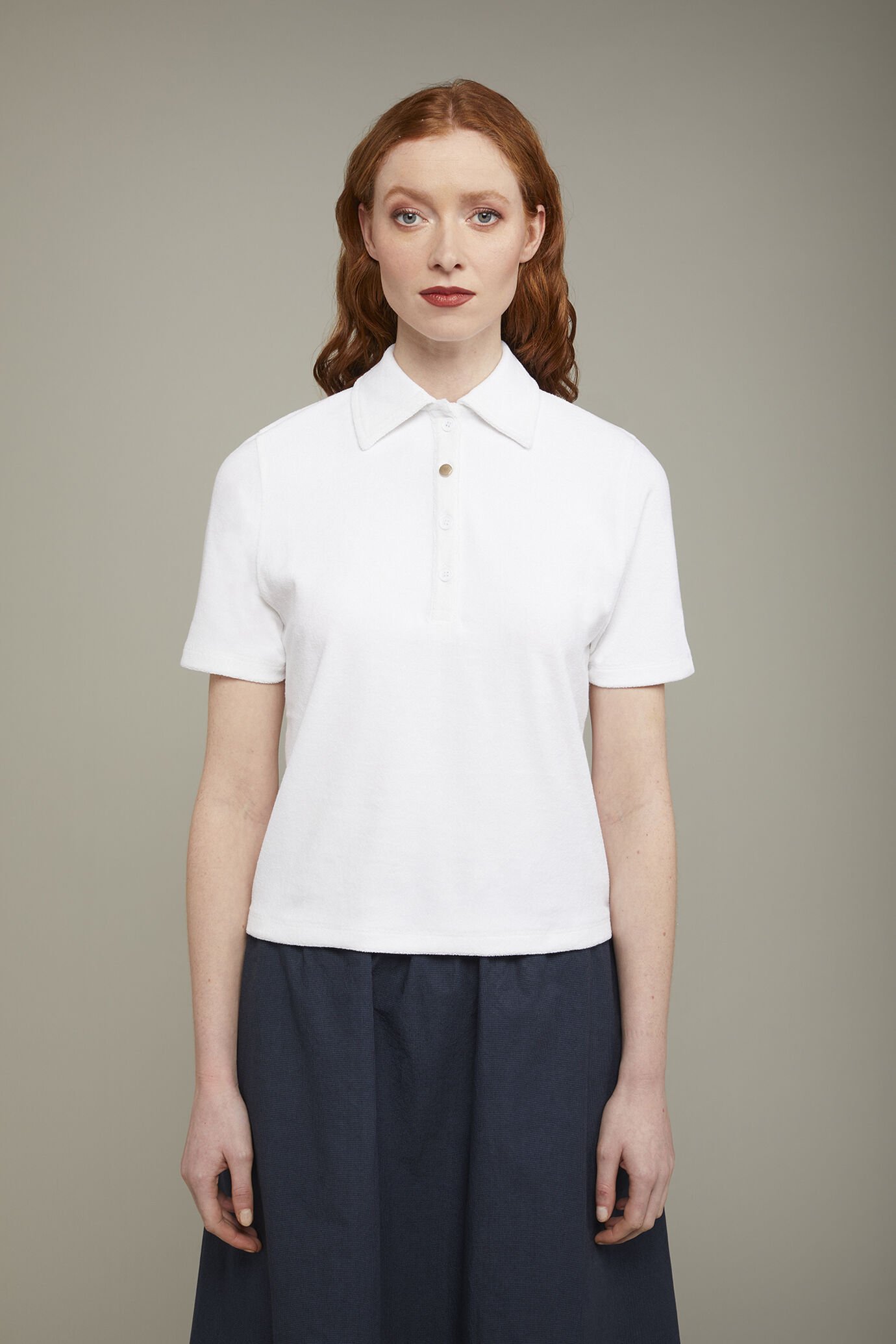 Polo femme à manches courtes coupe régulière image number 2