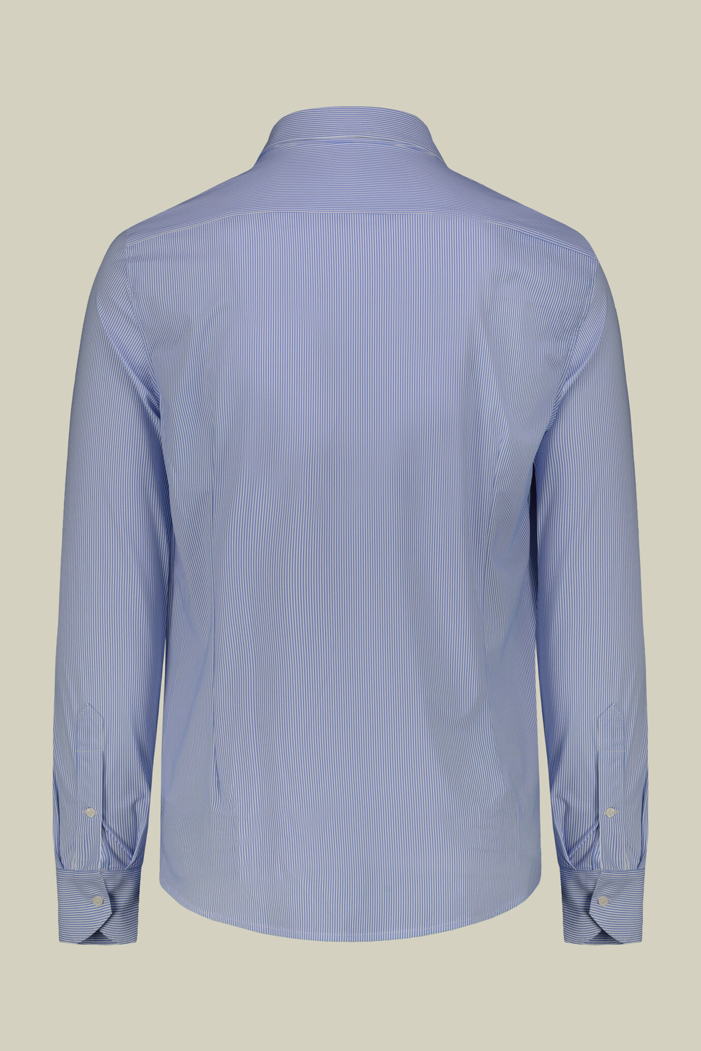 Camicia uomo classica elasticizzata con stampa a righe image number 5