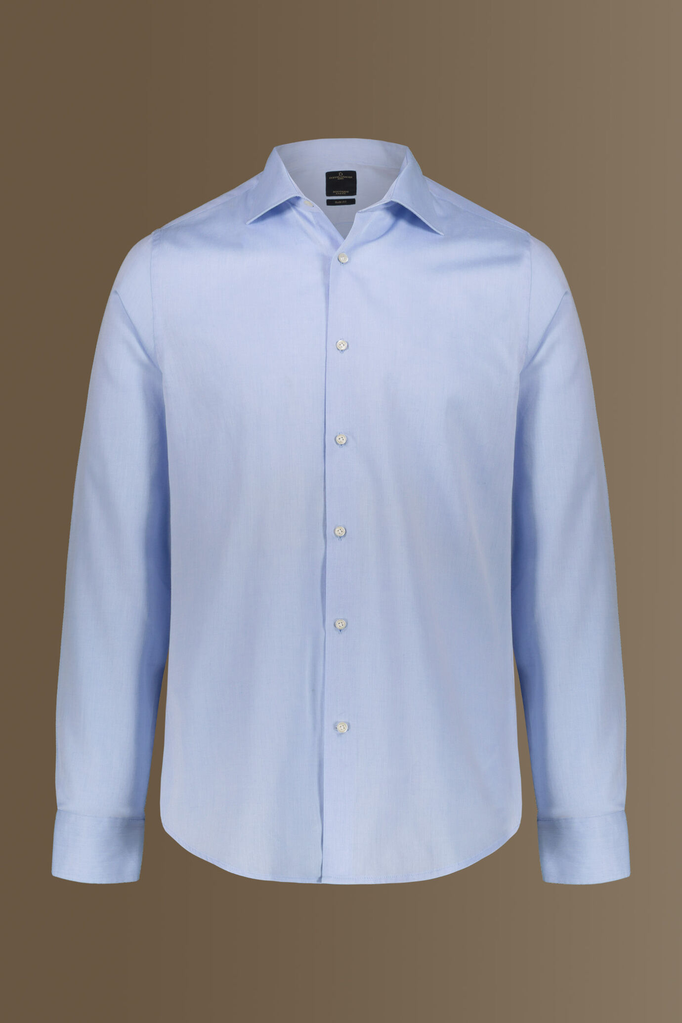 Camicia classica uomo collo francese microfantasia con pinces image number 0