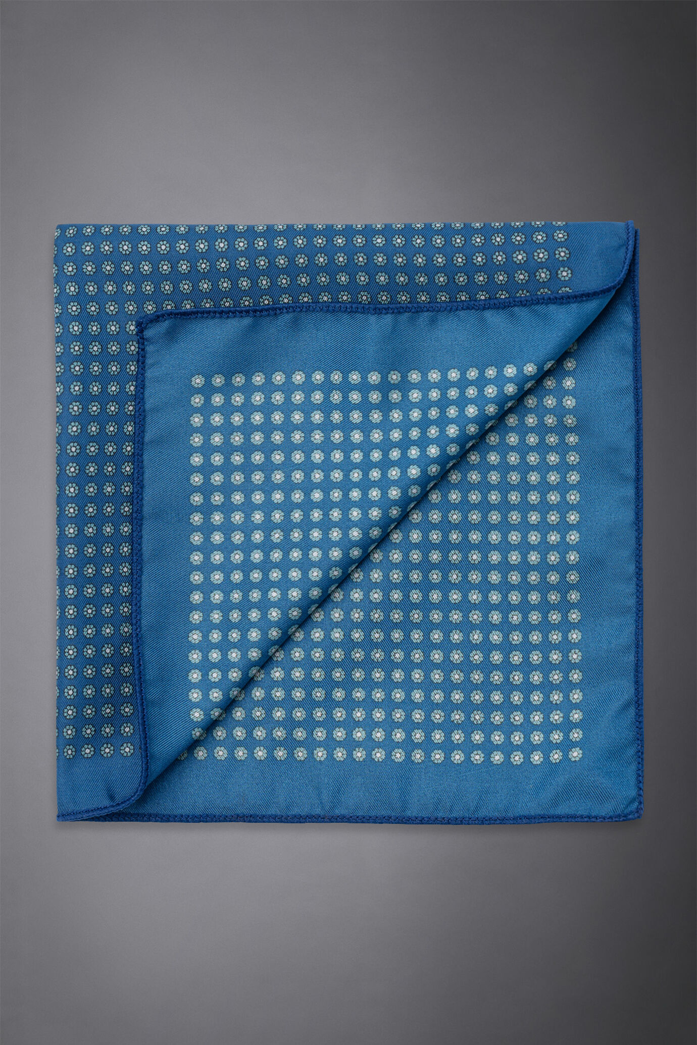 Pochette uomo in twill fantasia stampata image number 0