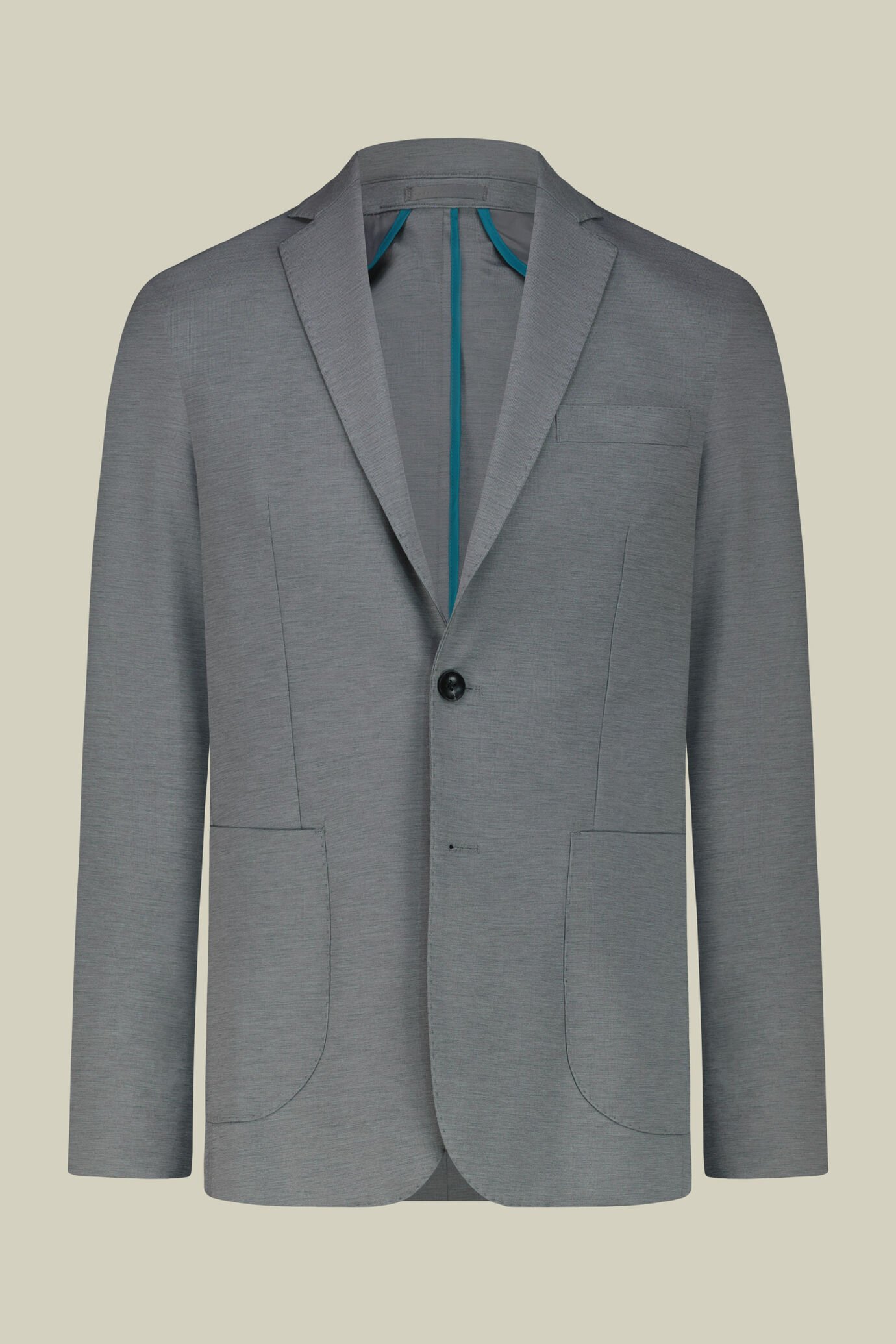 Herrenanzug, einreihig, aus Jersey-Stoff, Regular Fit image number 0