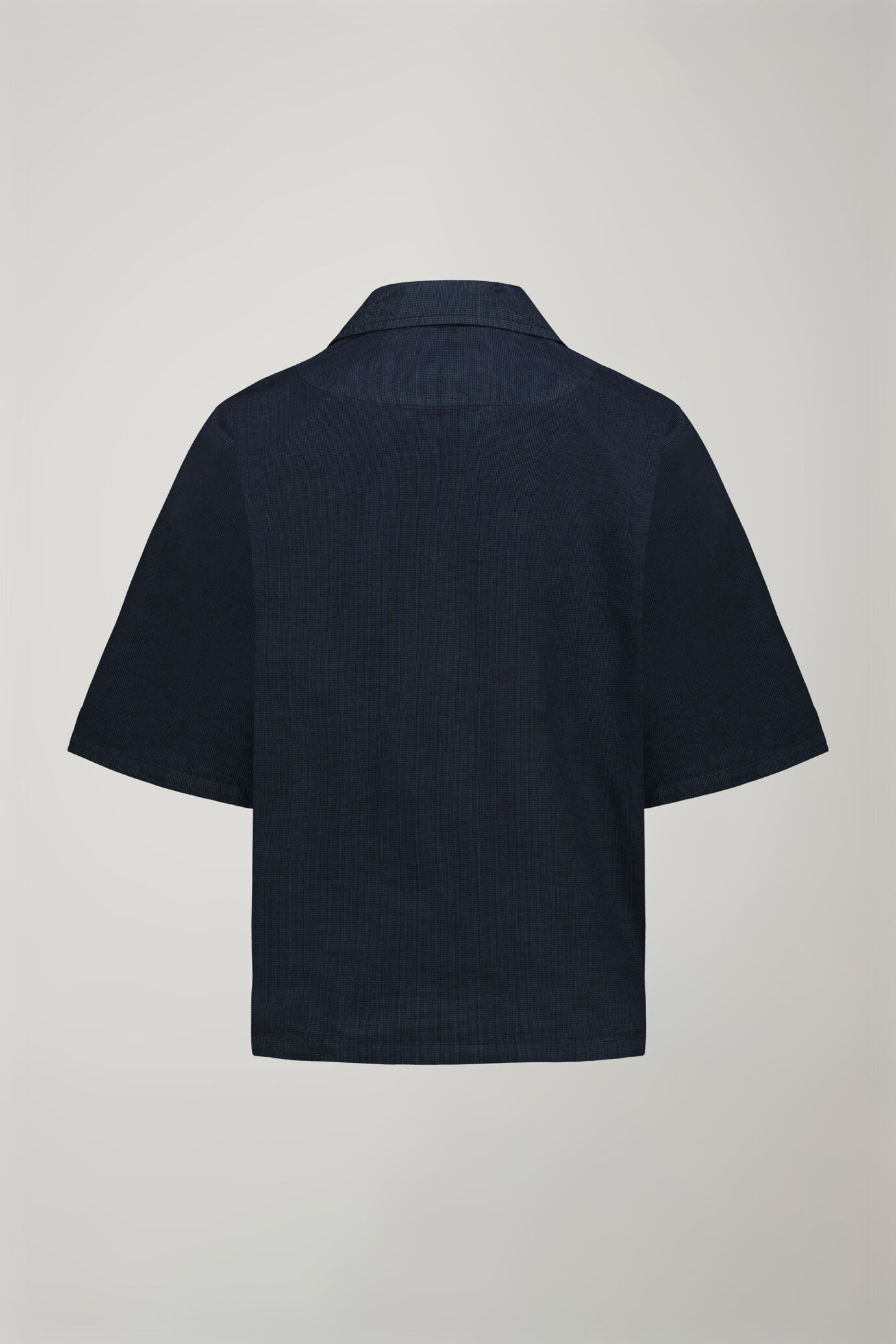 Veste femme à col chemise et motif à microcarreaux en 100 % coton coupe régulière image number 5