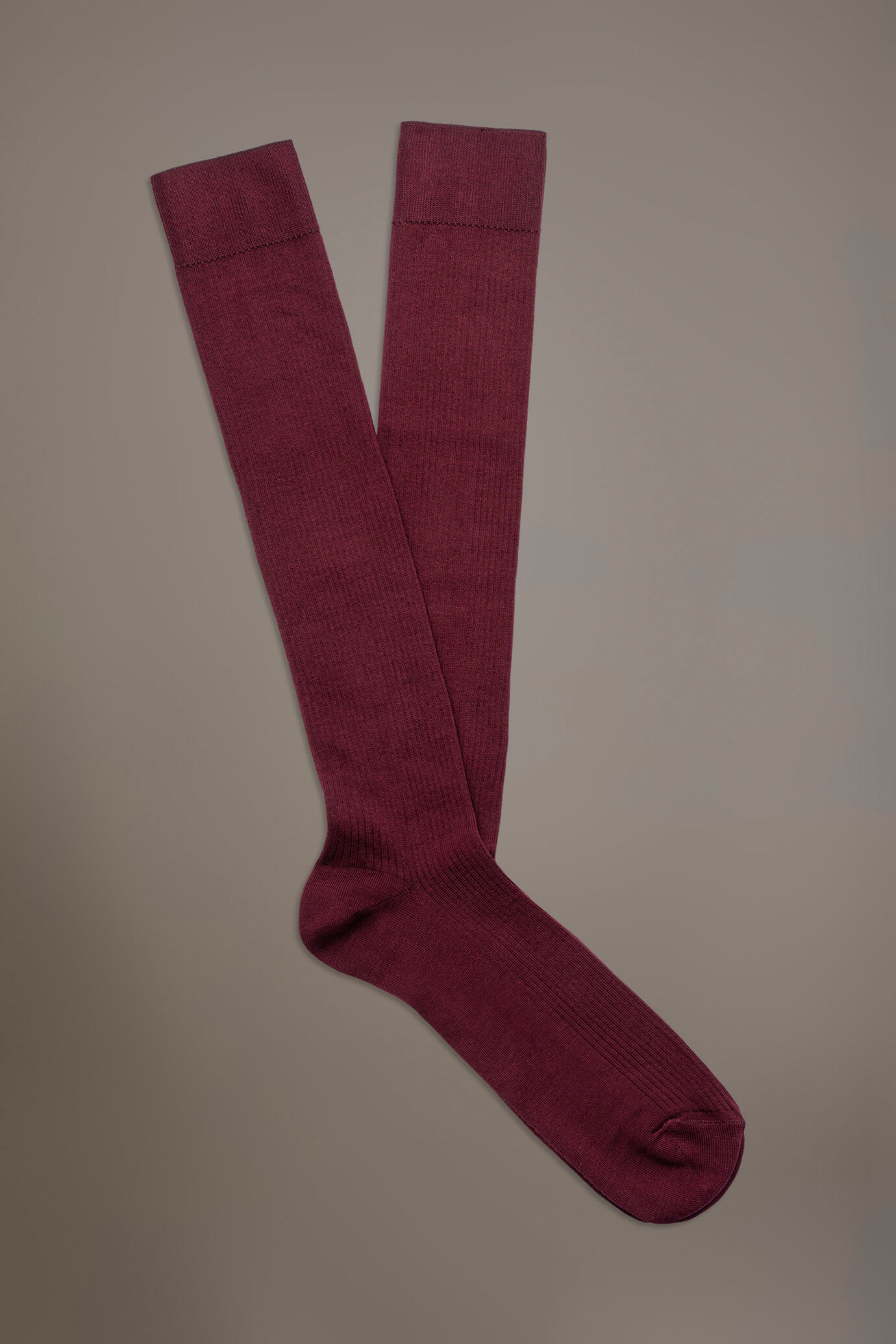 Calze lunghe in maglia a costine made in Italy image number 0