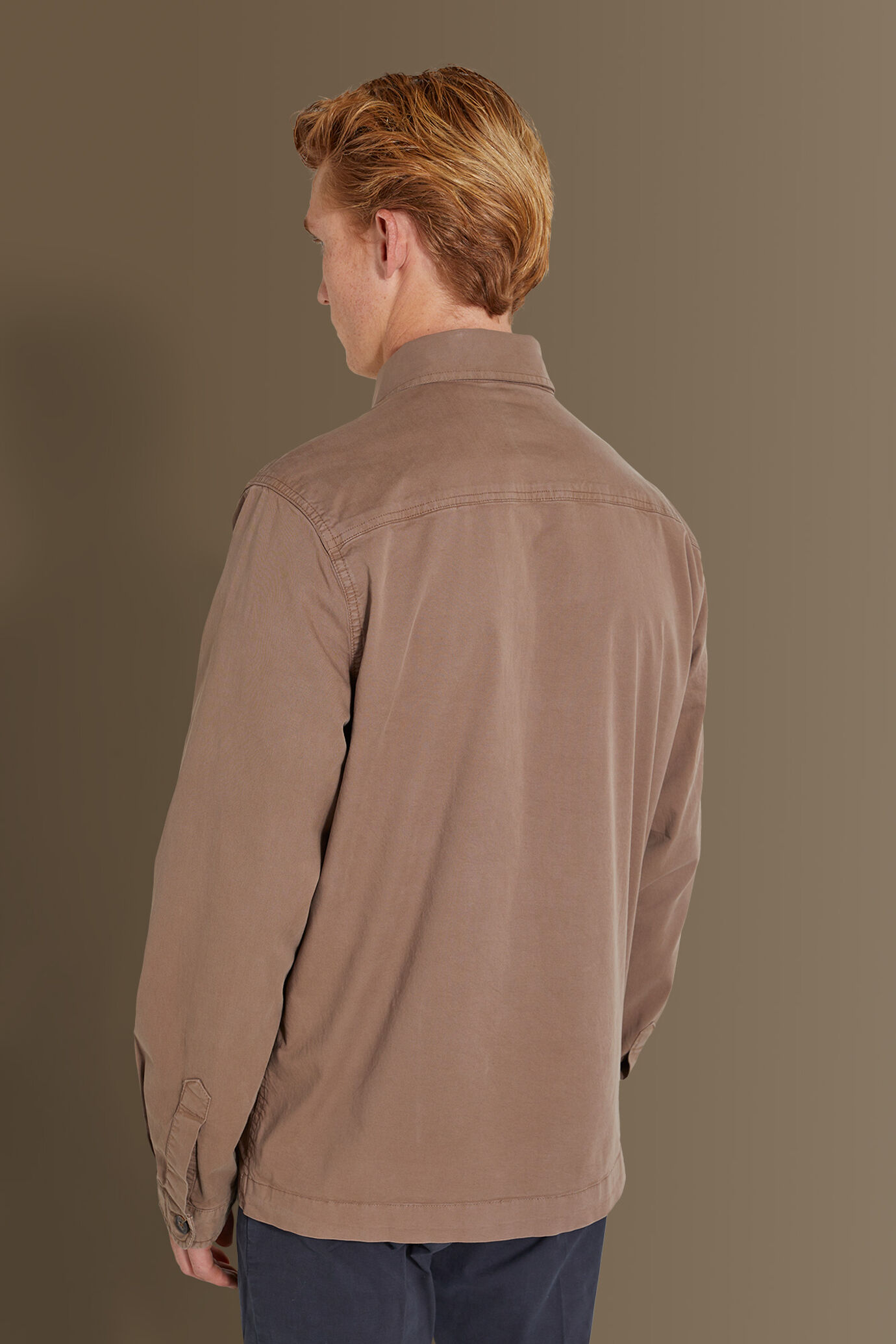 Chambray overshirt french collar image number 3