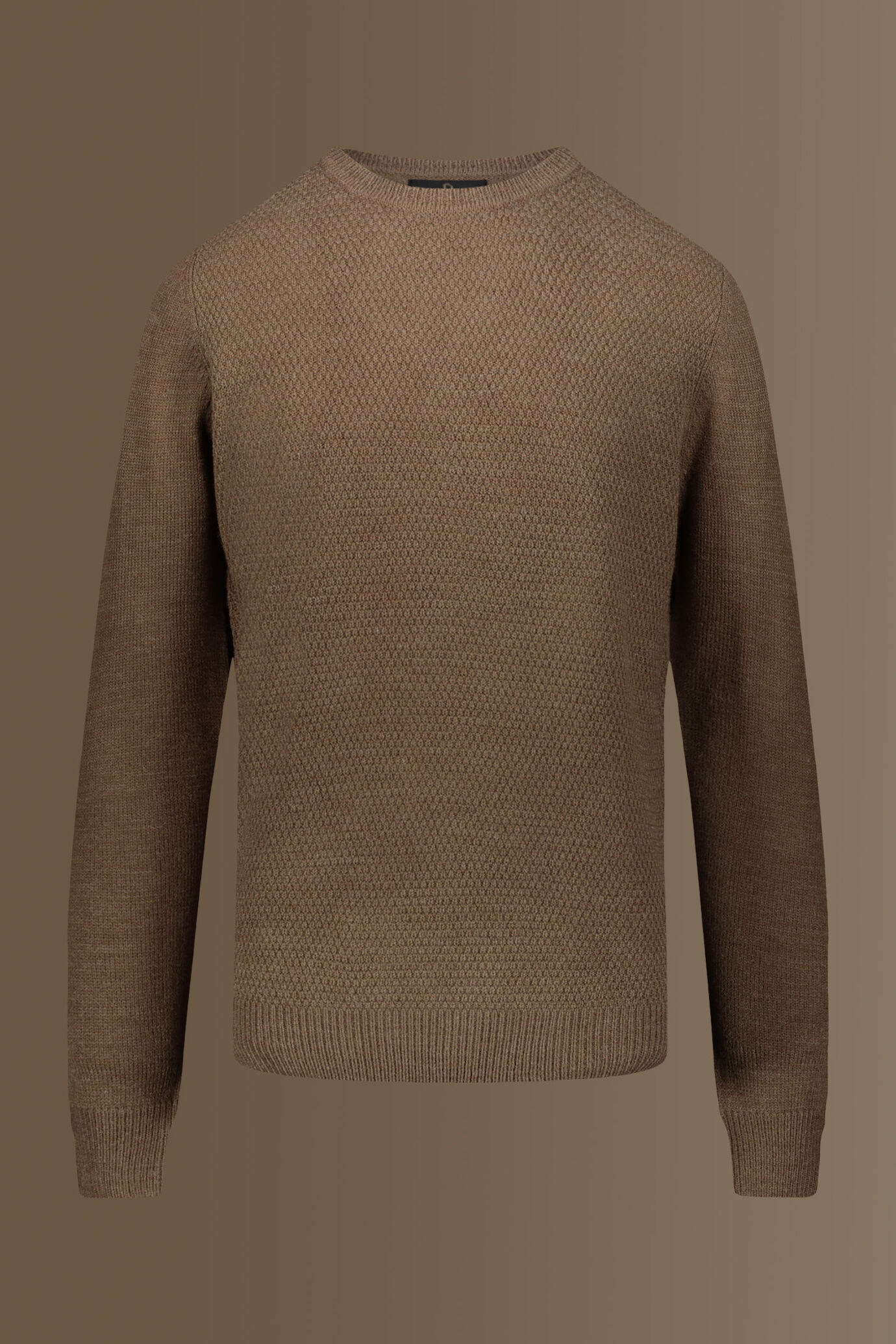 Turtle neck sweater  wool blend moss knit image number 0