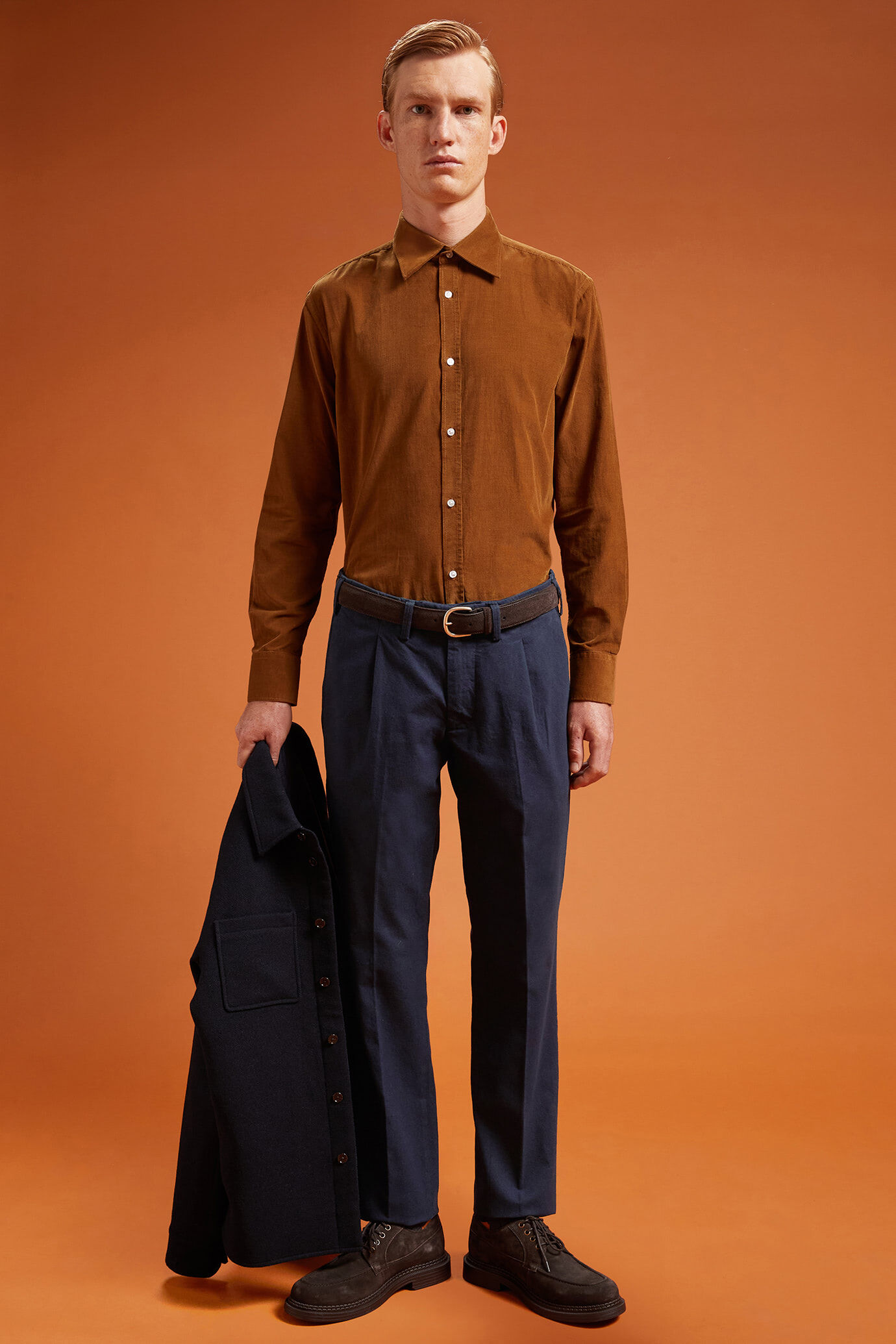 Pantalone classico uomo lavorazione grisaglia regular fit image number 0