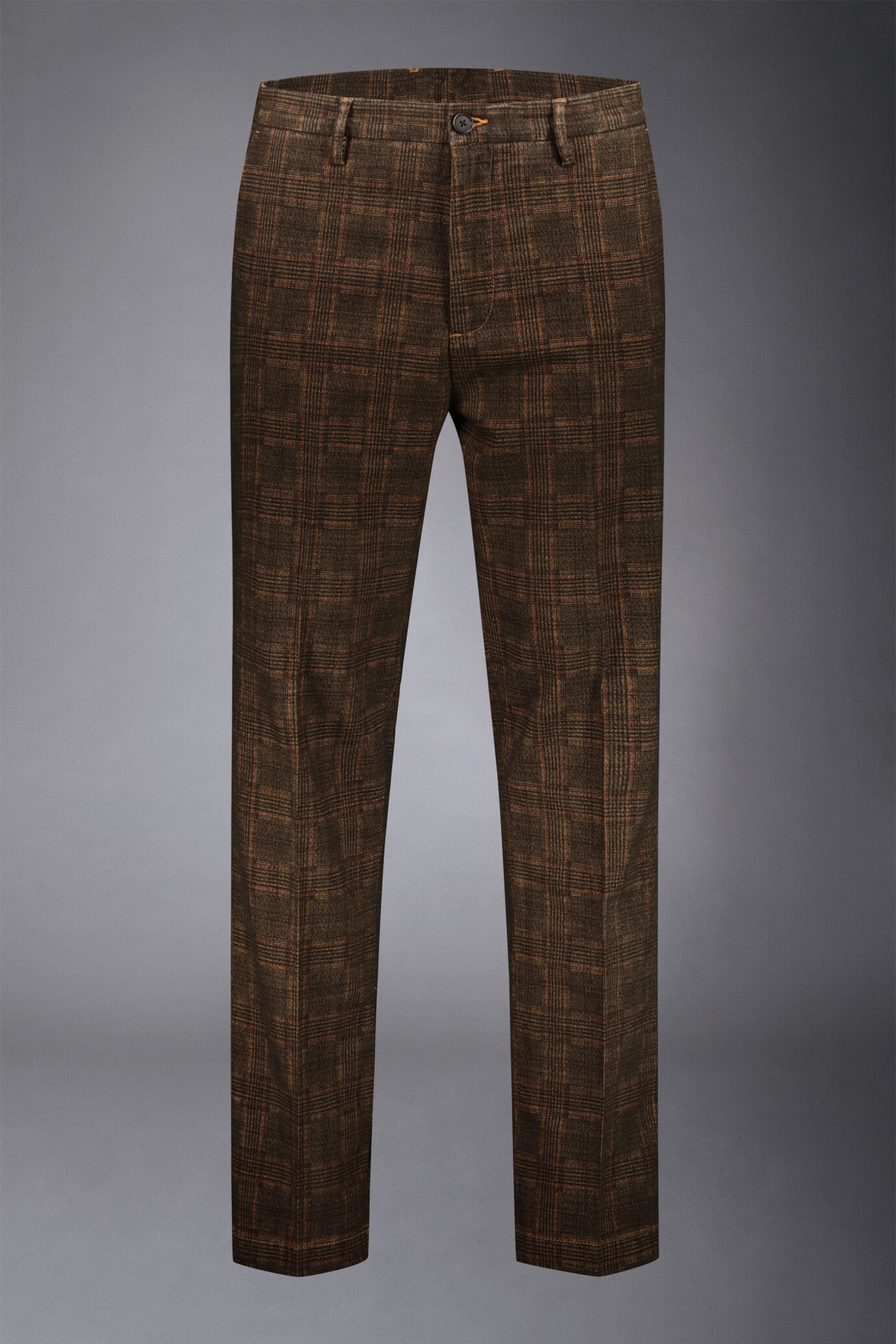 Pantalone chino uomo principe di galles regular fit image number 4
