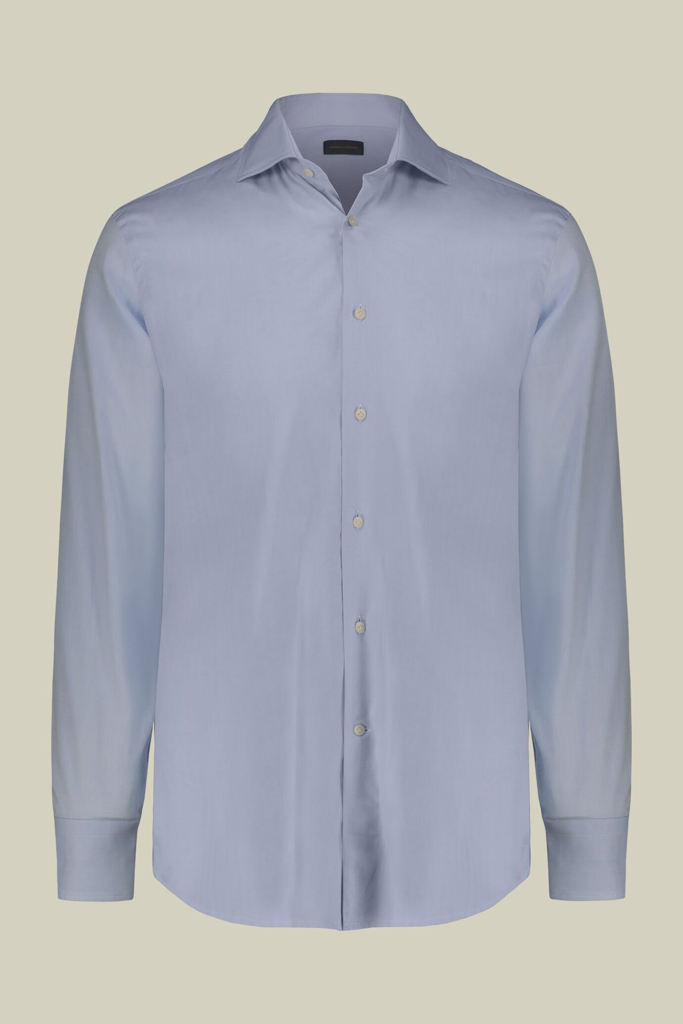 Men's shirt in 100% cotton herringbone fabric suitable for cufflinks