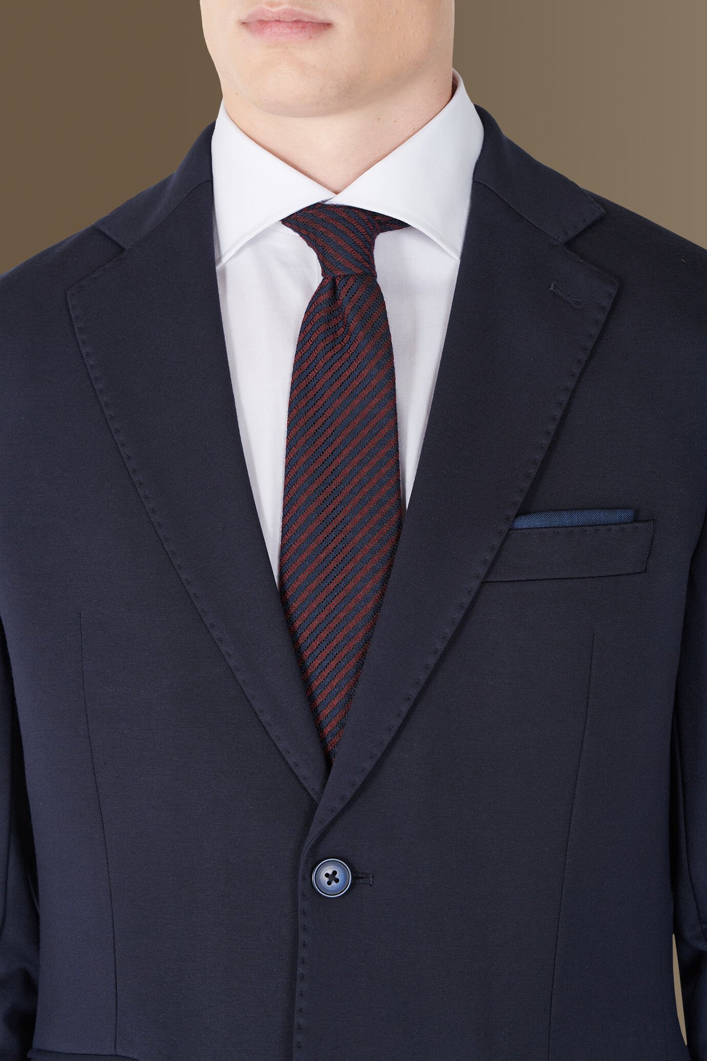 Single breasted jersey jacket with flap pocket. image number 2