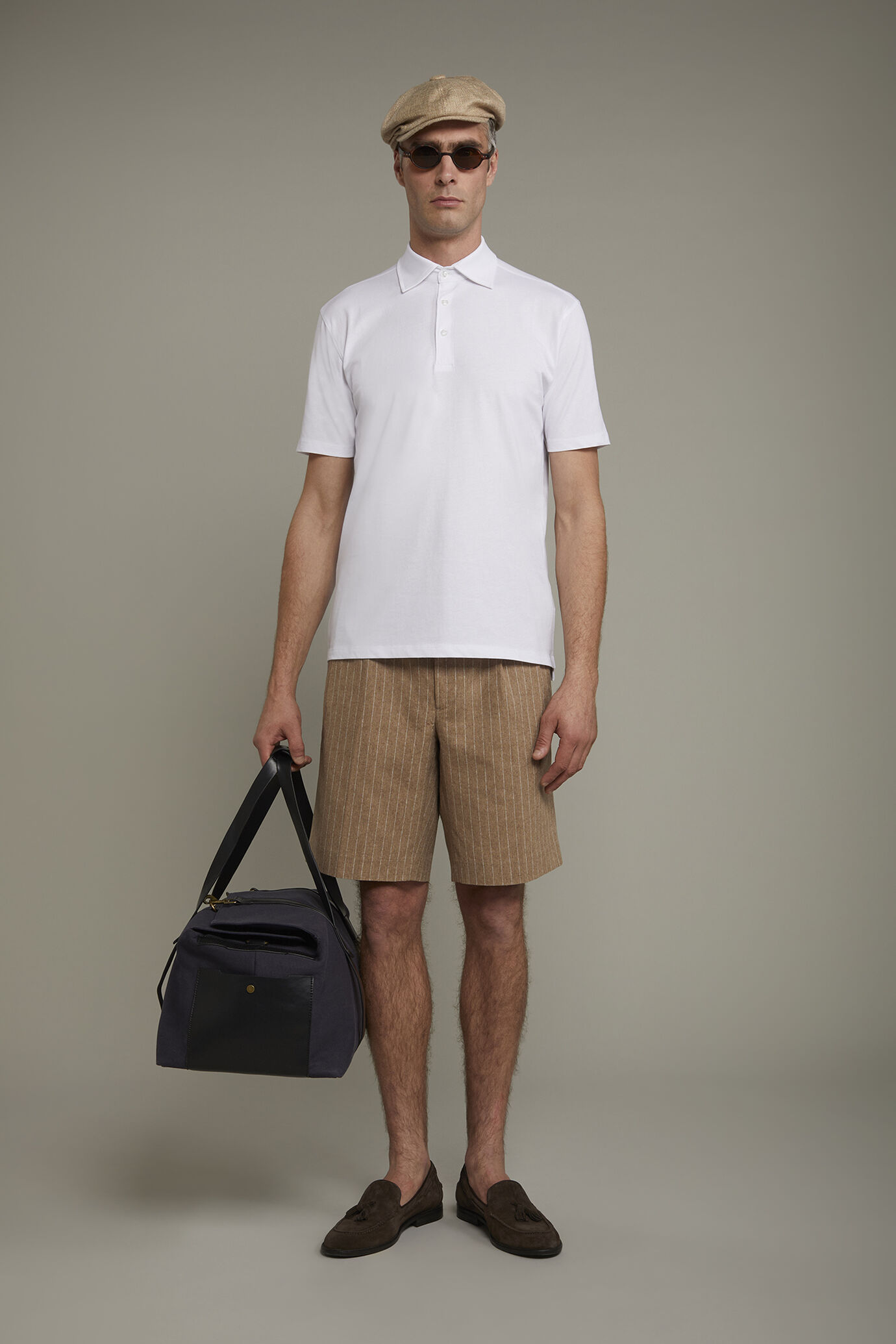 Men’s polo shirt short sleeves 100% supima cotton regular fit