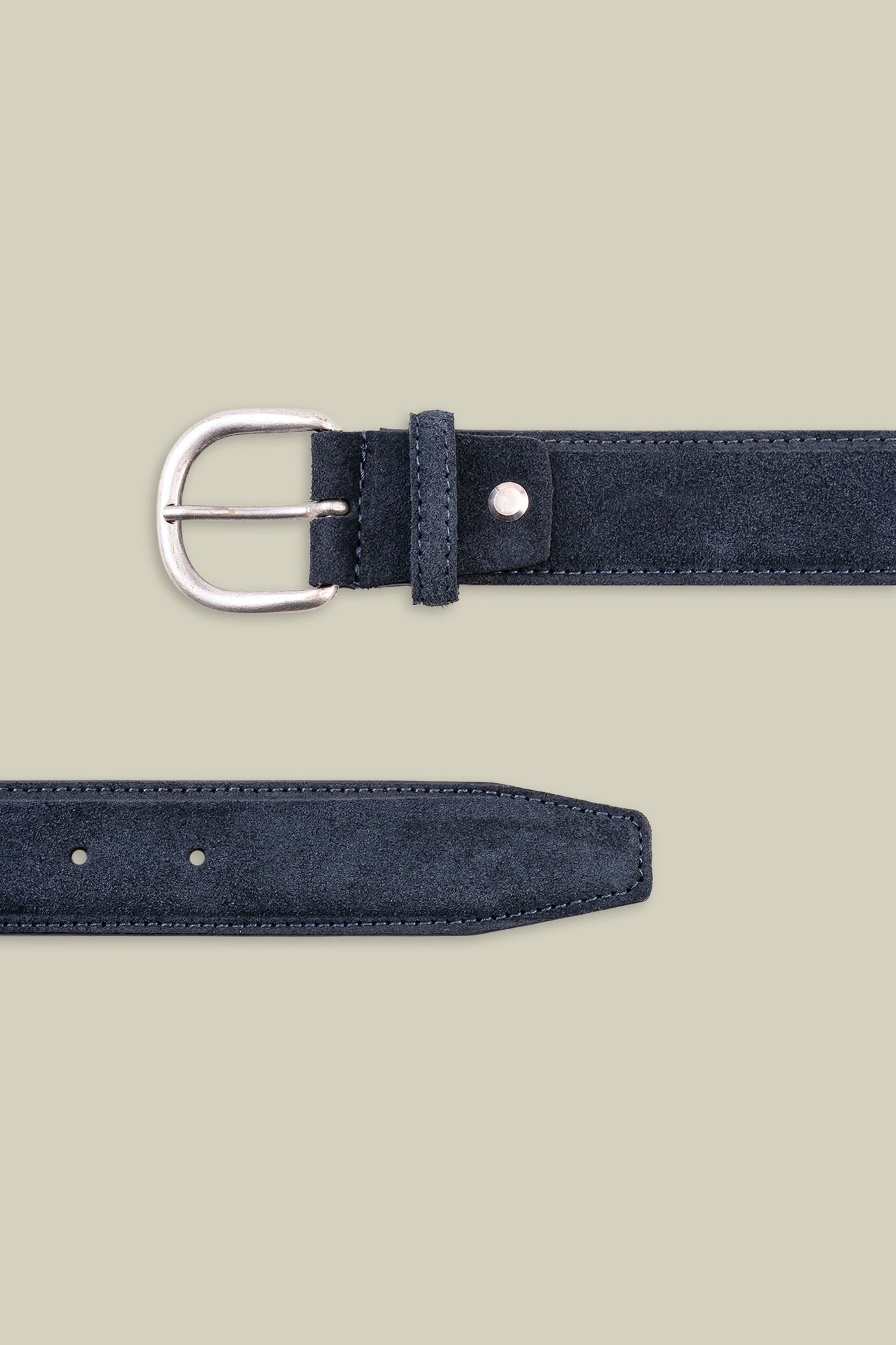 Ceinture pour homme en daim véritable