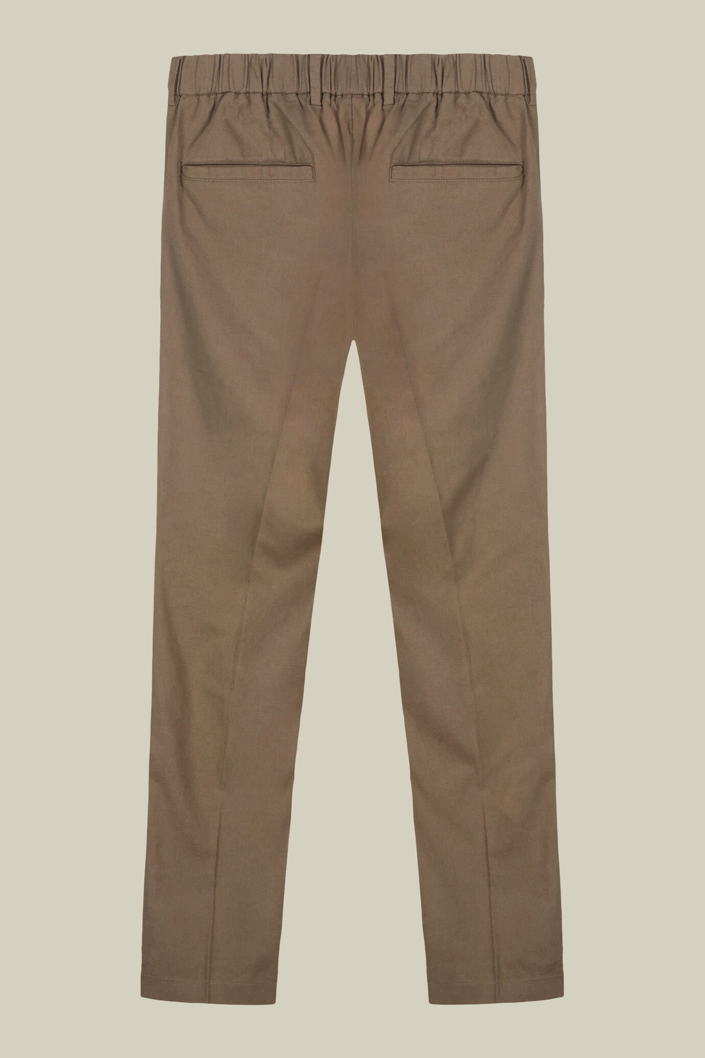 Men's trousers with two small pleats and elastane in the back waistband image number 5