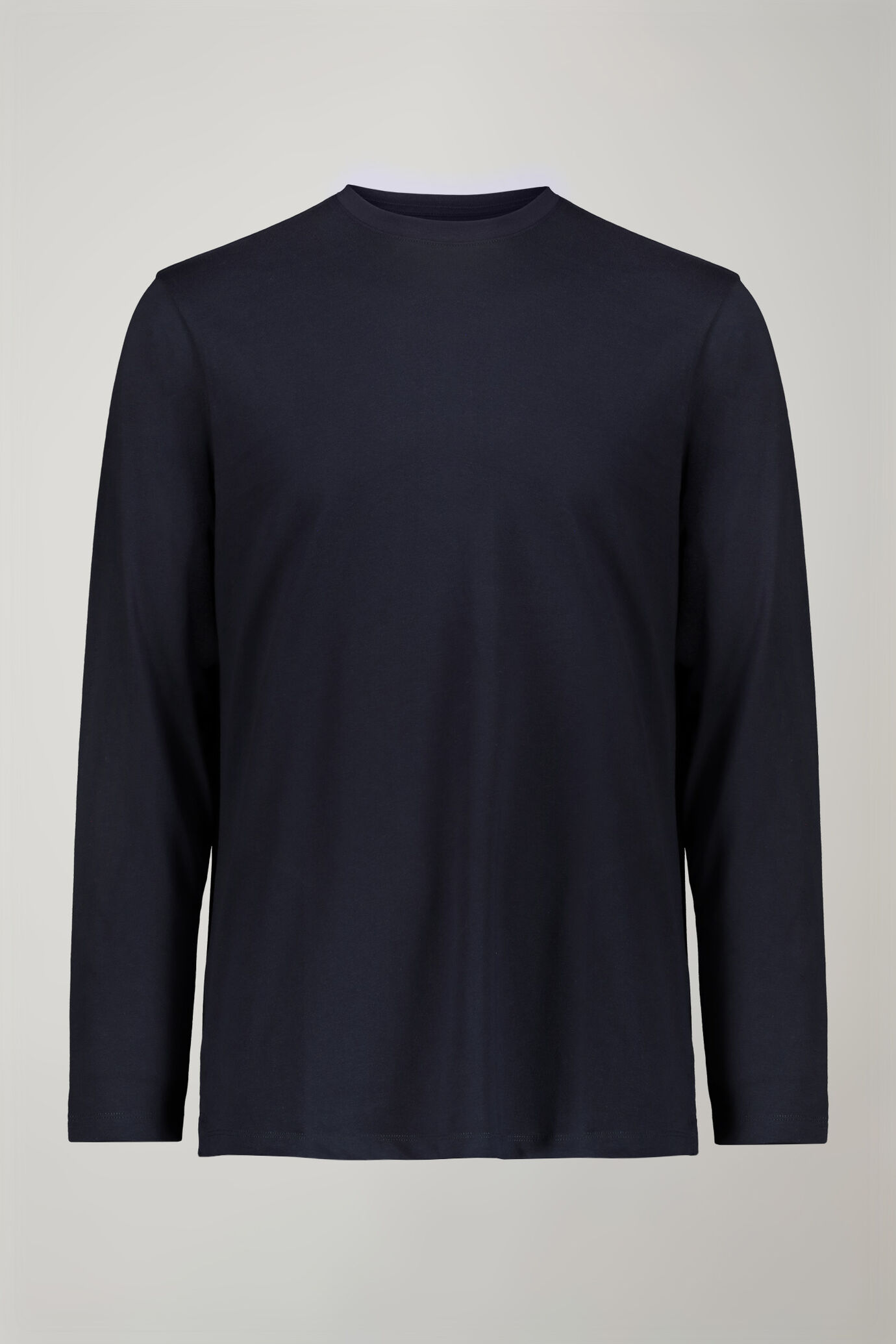 Herren-T-Shirt mit Rundhalsausschnitt und langen Ärmeln aus 100 % Baumwolle in normaler Passform image number 4