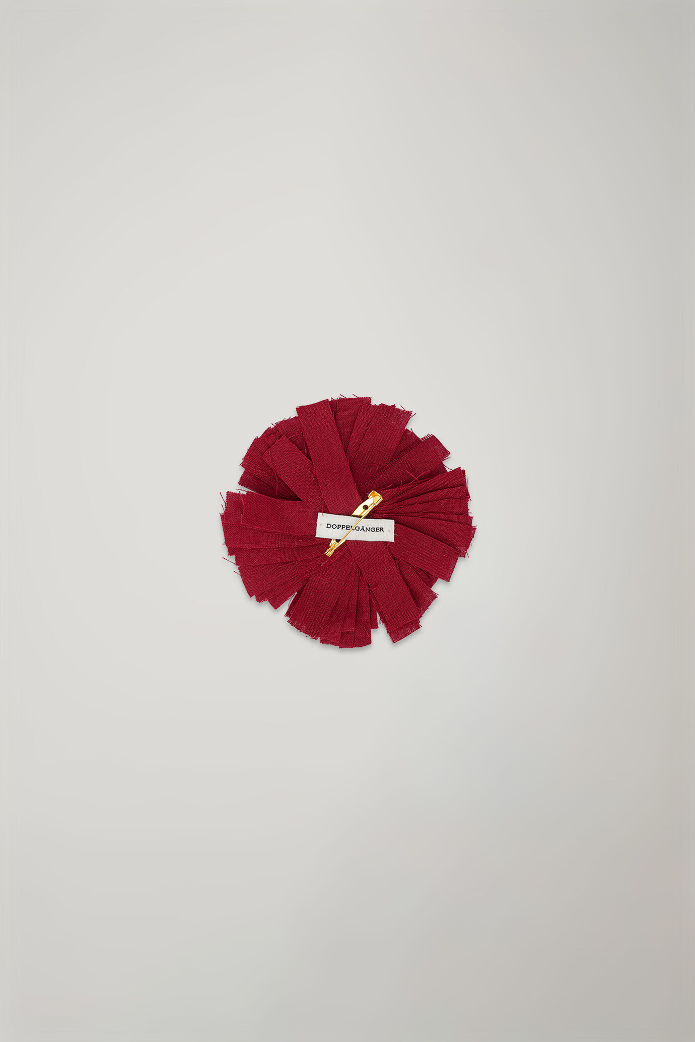 Broche fleur en tissu 100 % coton image number 1