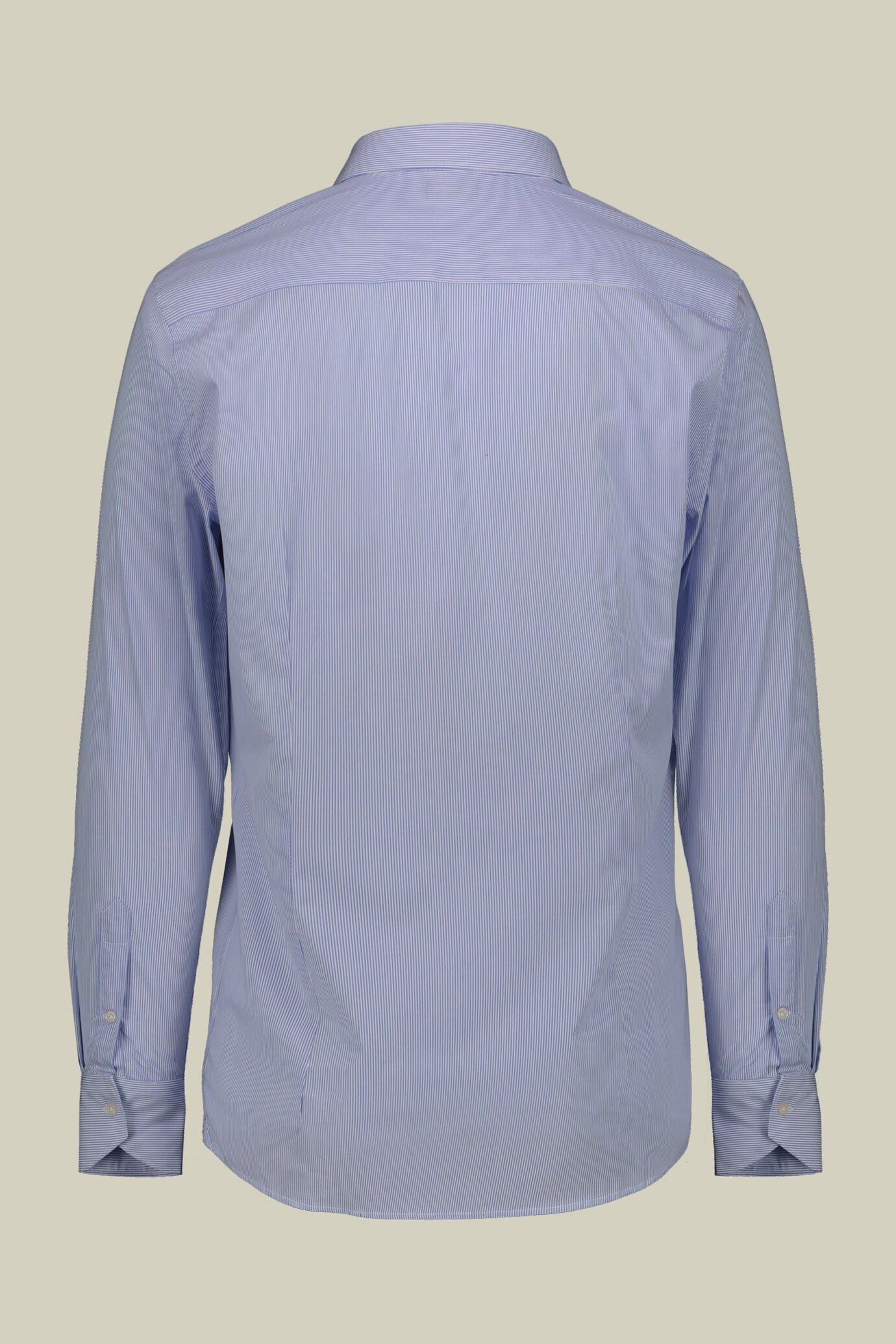Men's striped shirt classic collar 100% cotton image number 5