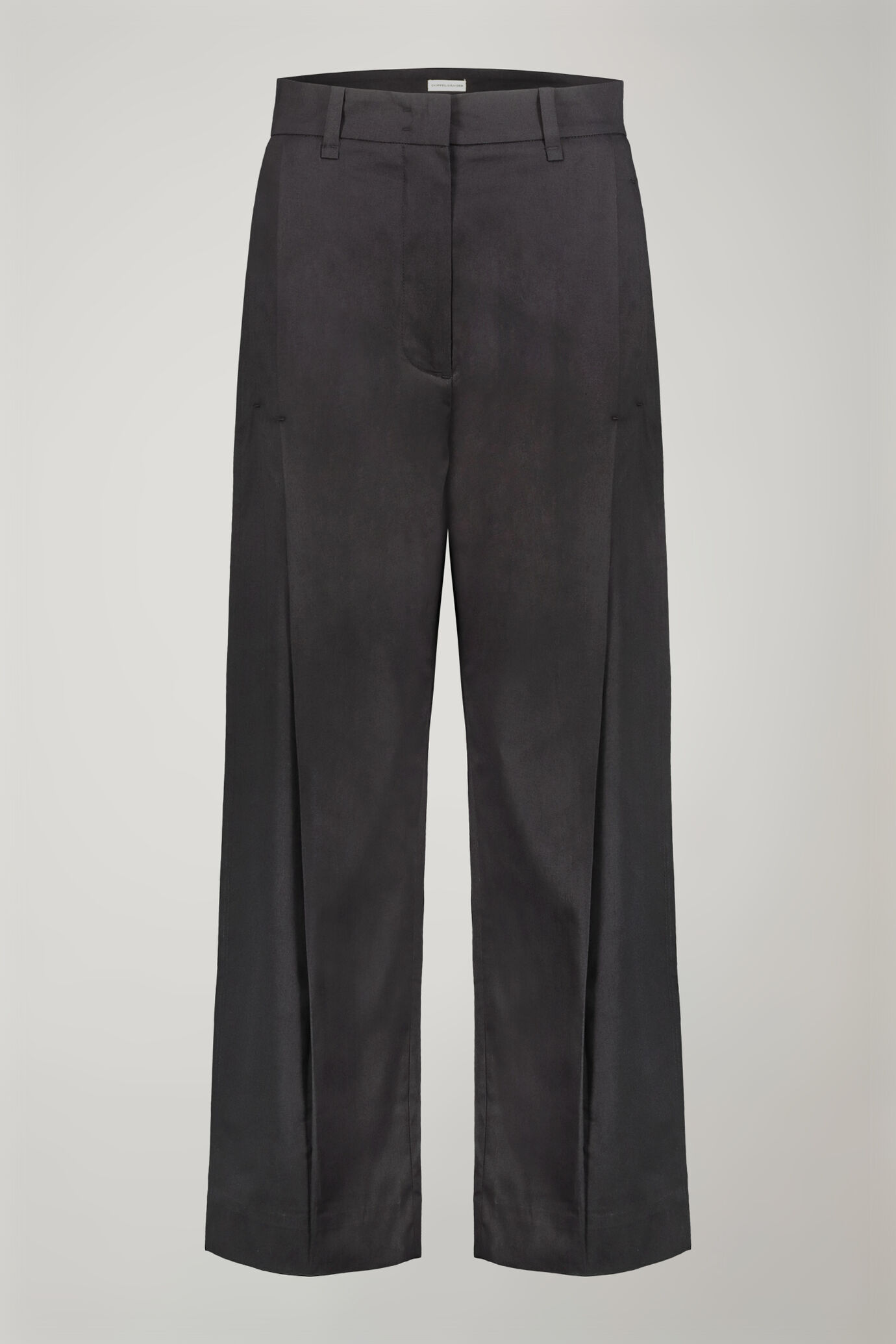 Pantalone donna 100% cotone tinta unita regular fit image number 4