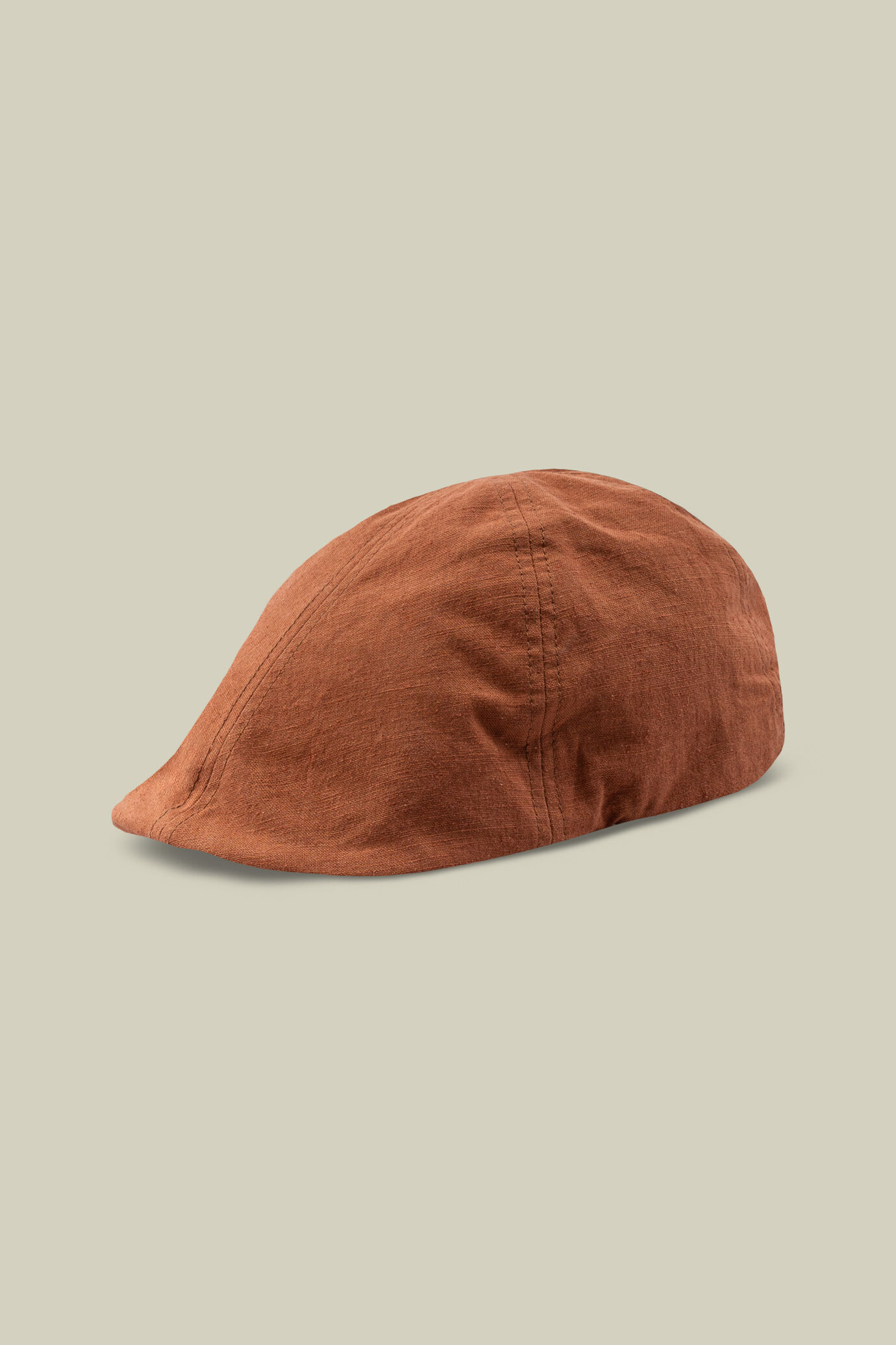 Casquette plate homme à visière courte semi-cachée en polylin image number 1