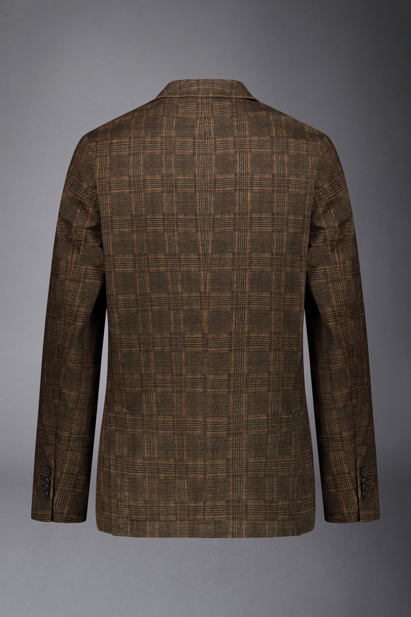 Regular fit genderless single-breasted jacket Prince of Wales fabric image number 9