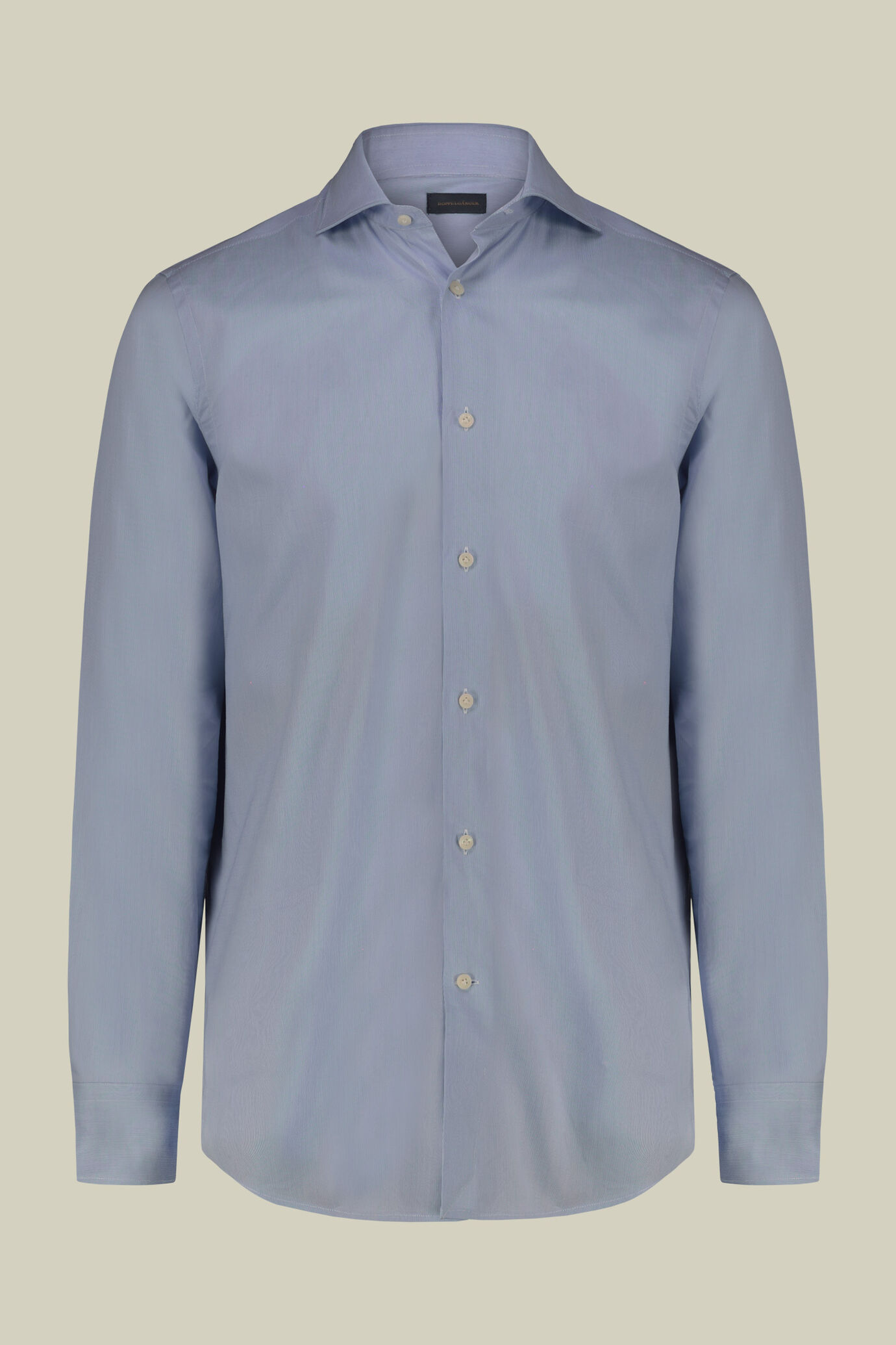 Men's 100% cotton dobby piqu&eacute; shirt image number 4