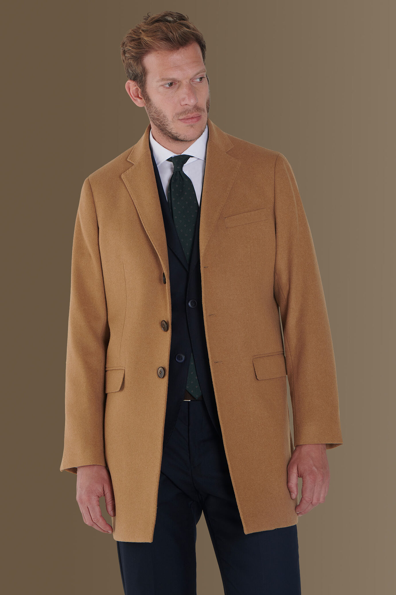 Wool blend classic coat image number 1