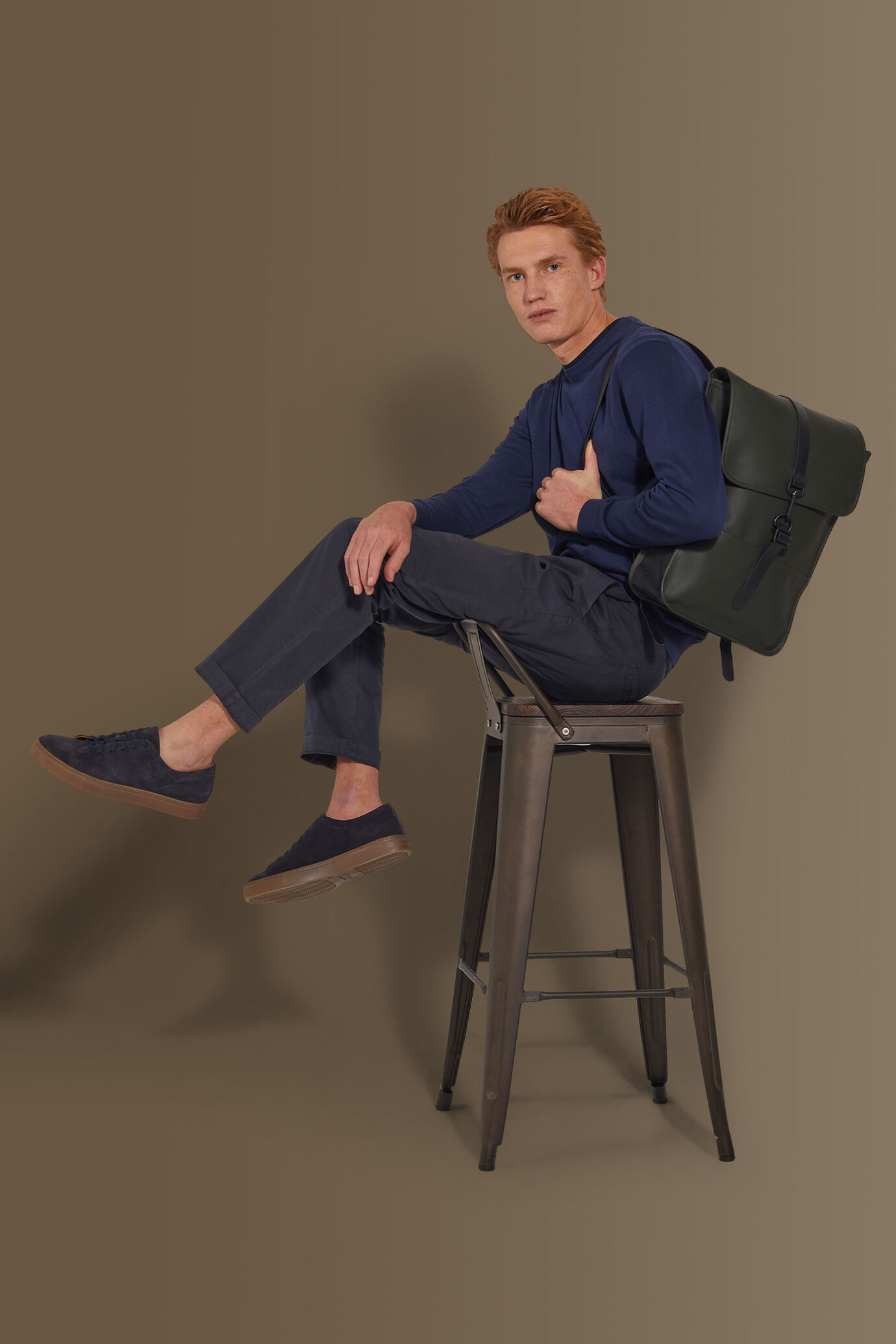 Trousers with elastic on waist and laces image number 1