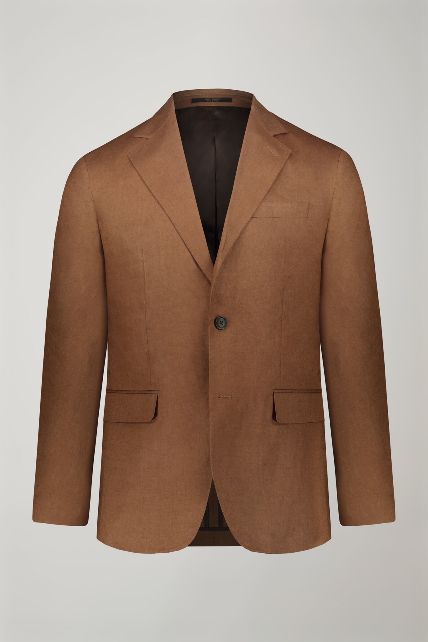 Single-breasted suit 100% Linen regular fit solid color image number 0