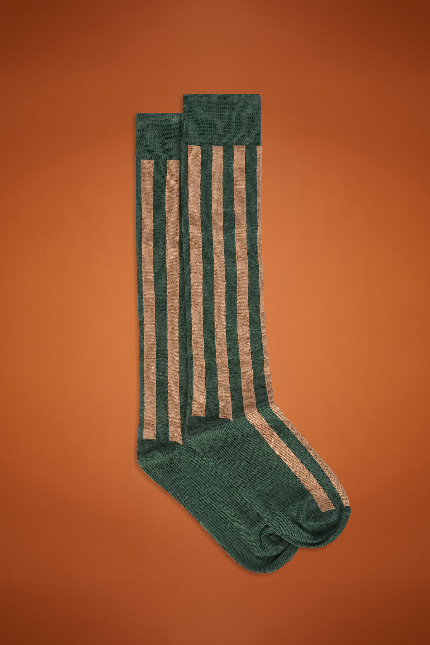 Women's stockings with vertical stripes, made in Italy