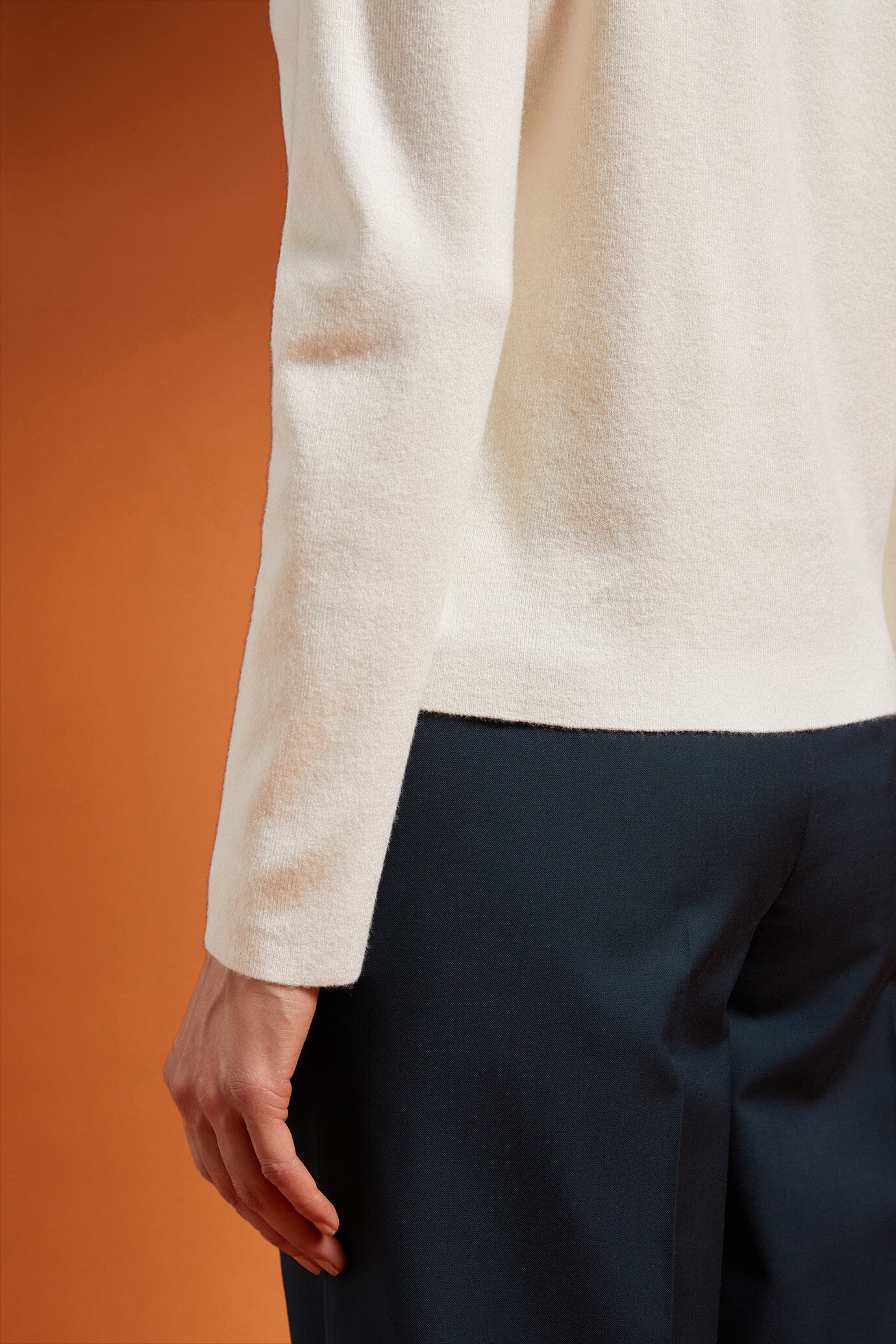 Polo pour femme, manches longues, coupe classique image number 3