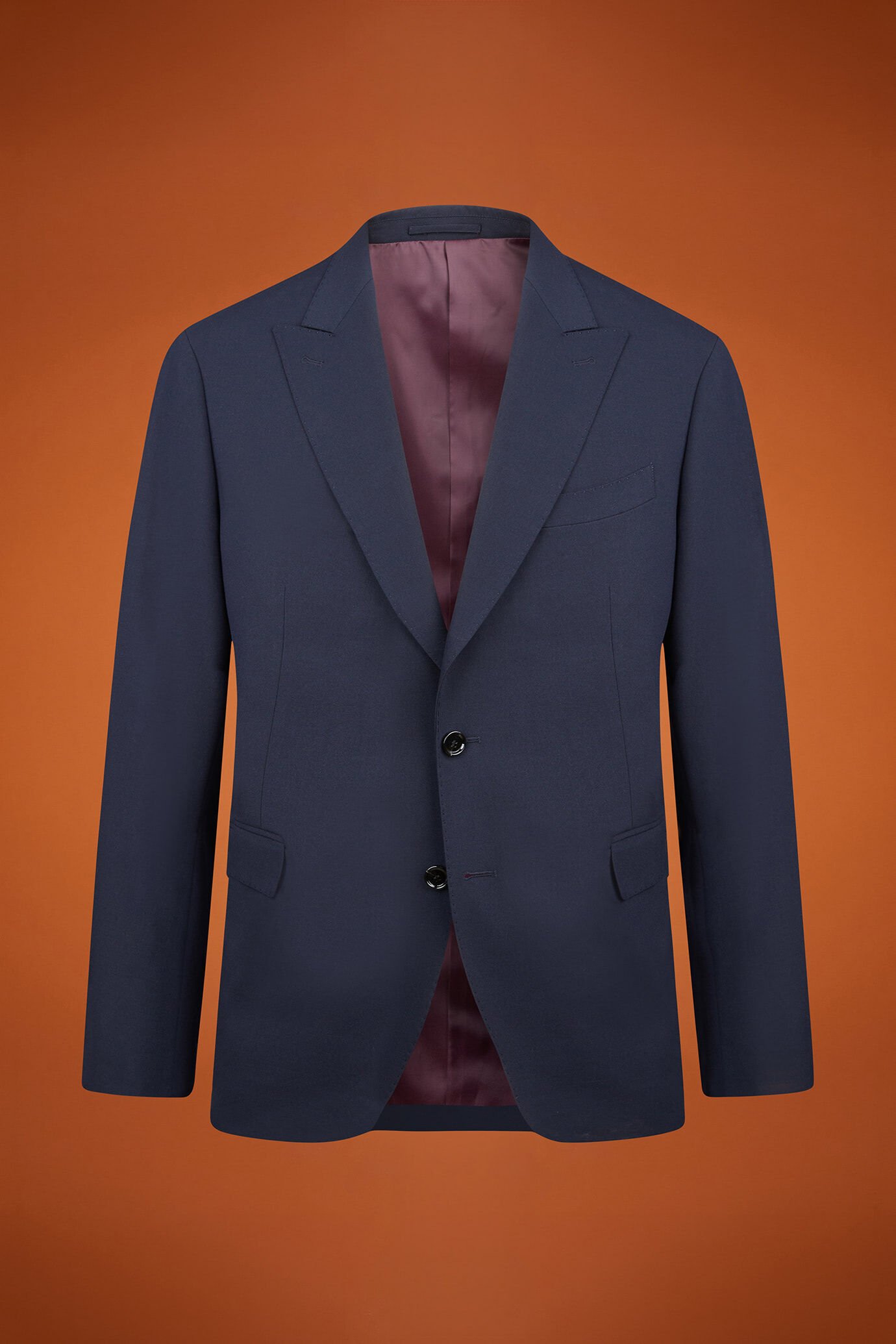 Abito uomo monopetto con tessuto unito regular fit image number 4