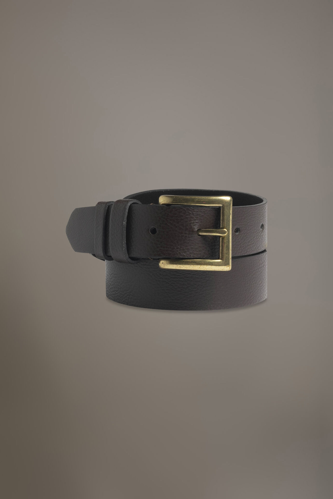 Belt coated with hammered leather made in Italy
