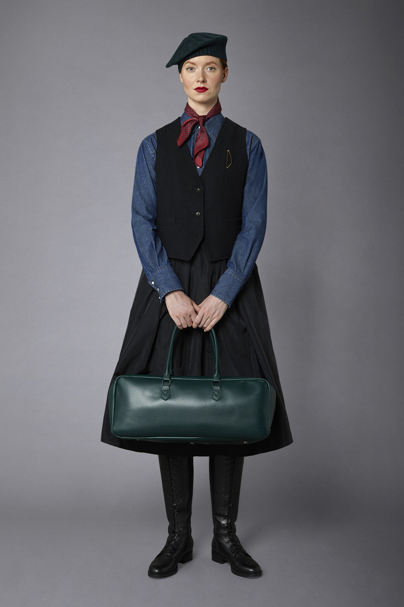 Gilet donna monopetto misto lana image number 0