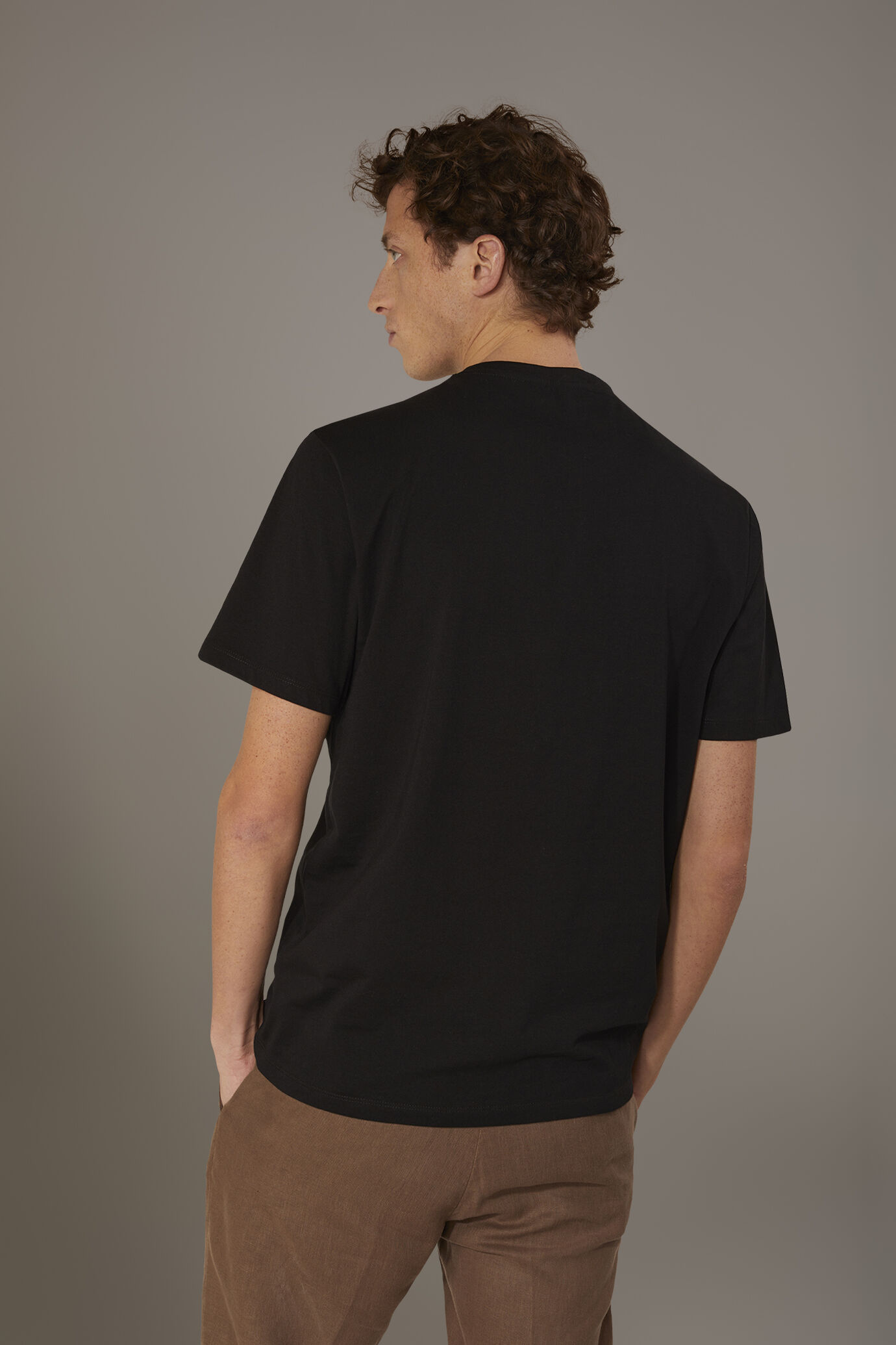 T-Shirt mit Rundhalsausschnitt aus 100% Baumwolle image number 3