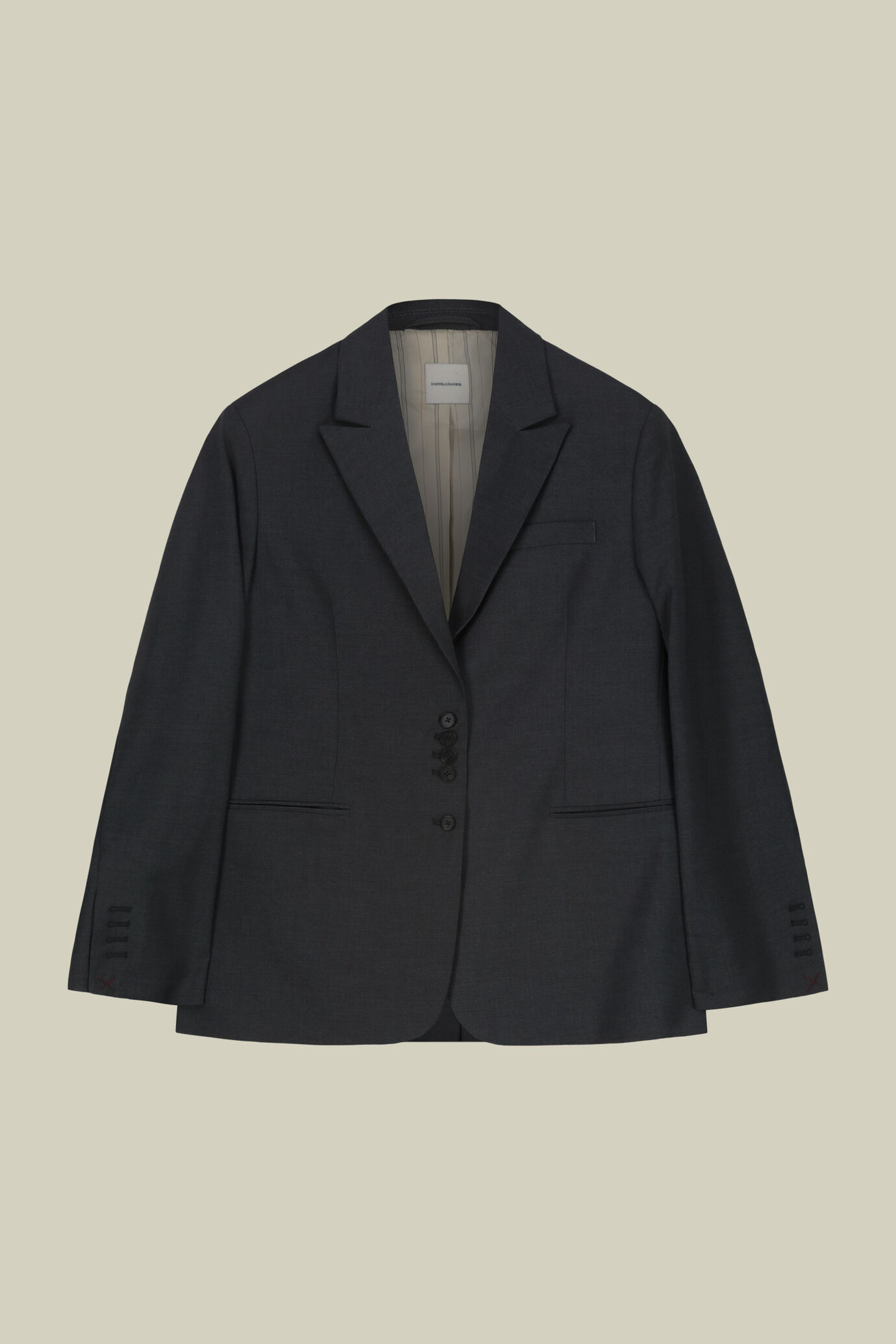 Women's formal single-breasted jacket with peak lapel image number 4